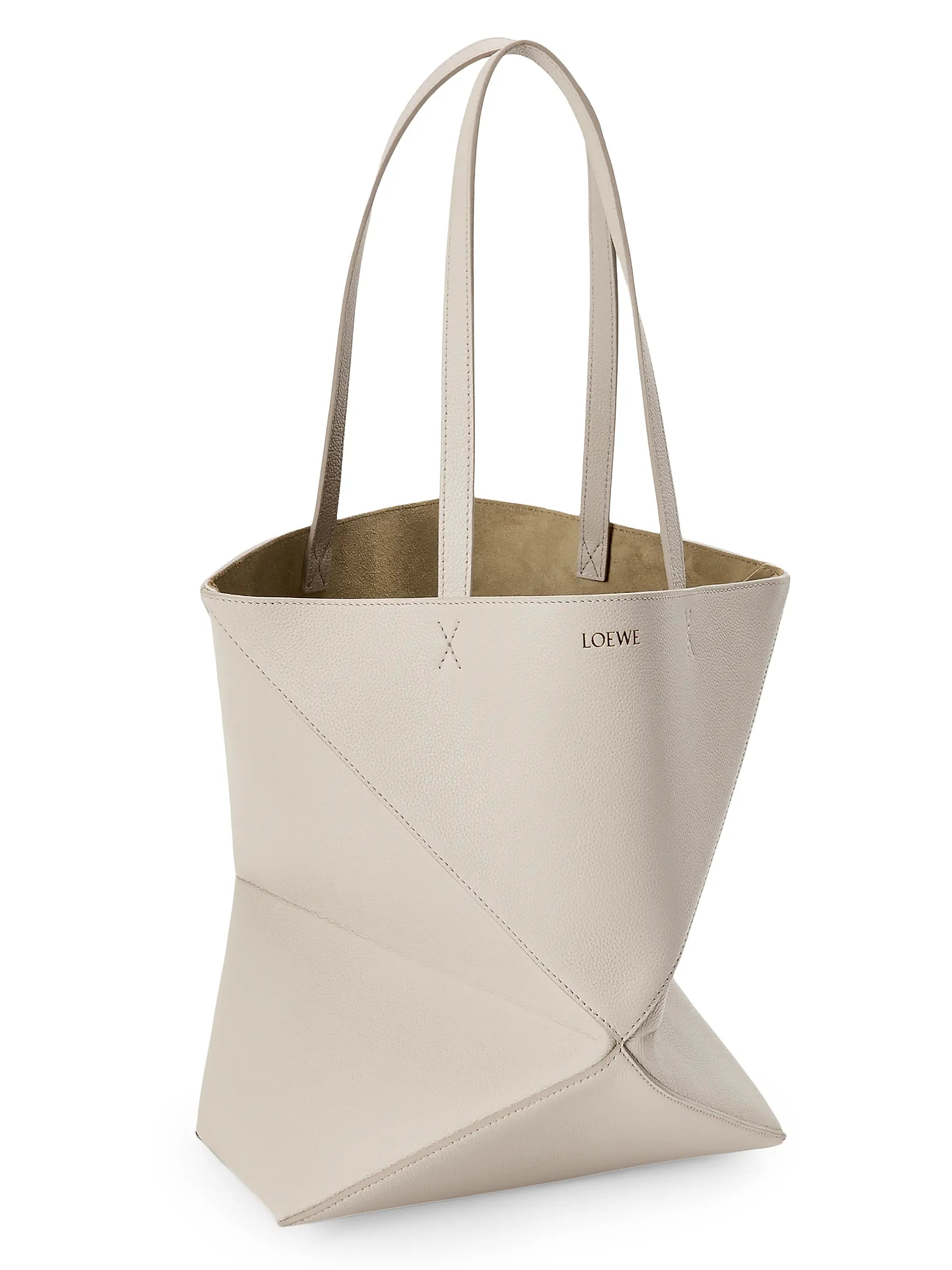 LOEWE Medium Puzzle Fold Grained Leather Tote Bag