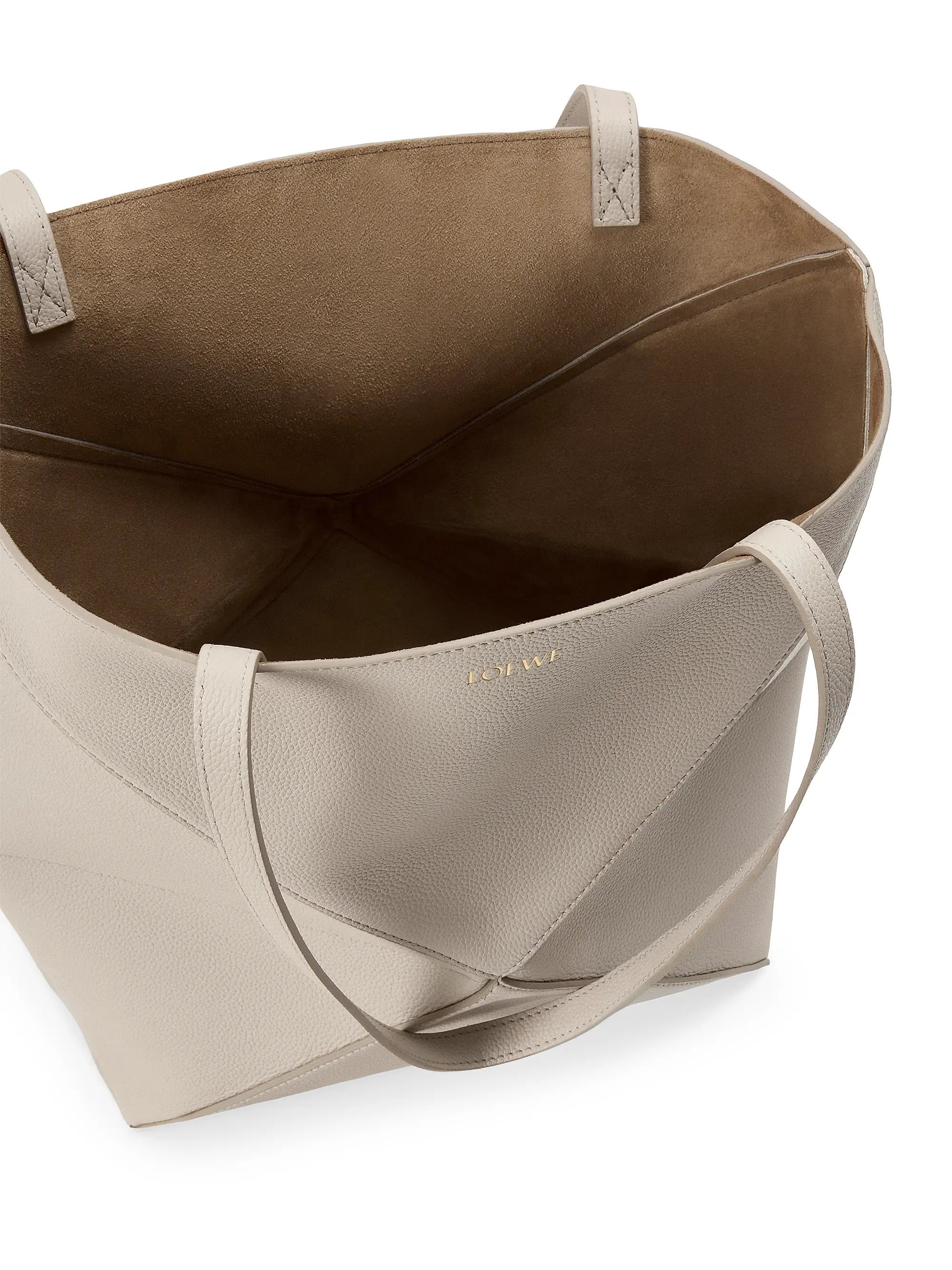 LOEWE Medium Puzzle Fold Grained Leather Tote Bag