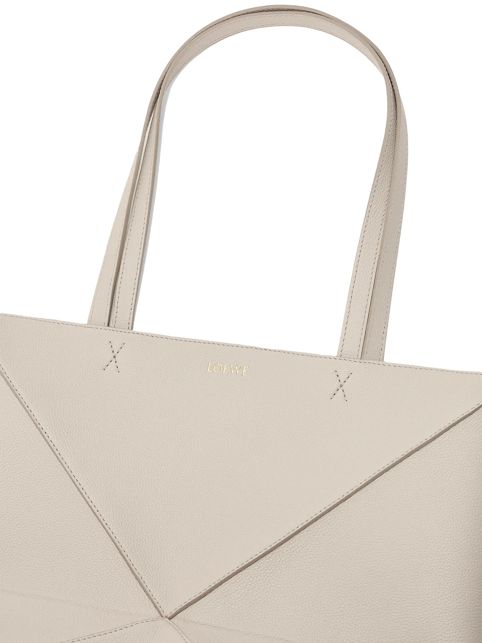 LOEWE Medium Puzzle Fold Grained Leather Tote Bag