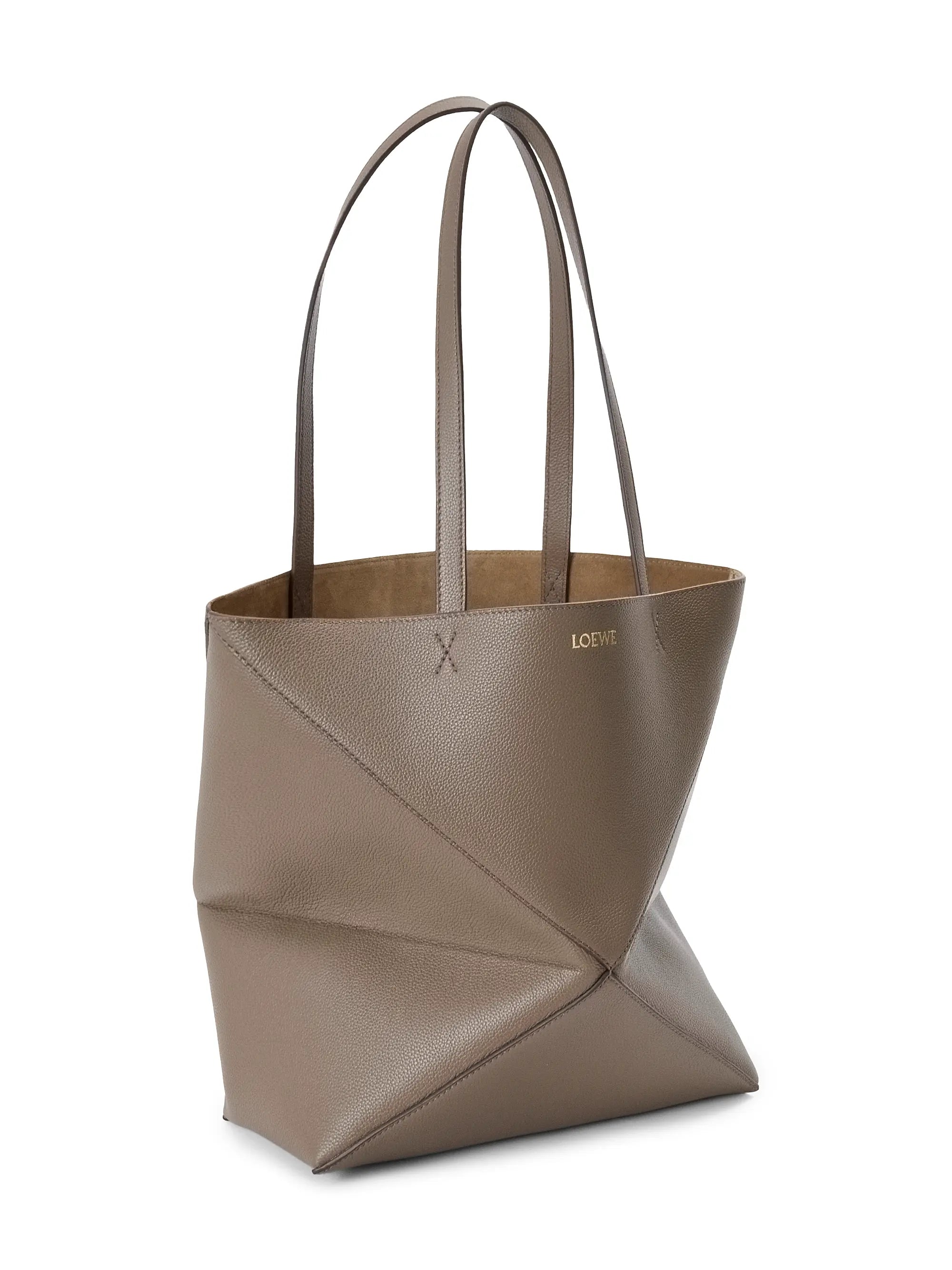 LOEWE Medium Puzzle Fold Grained Leather Tote Bag