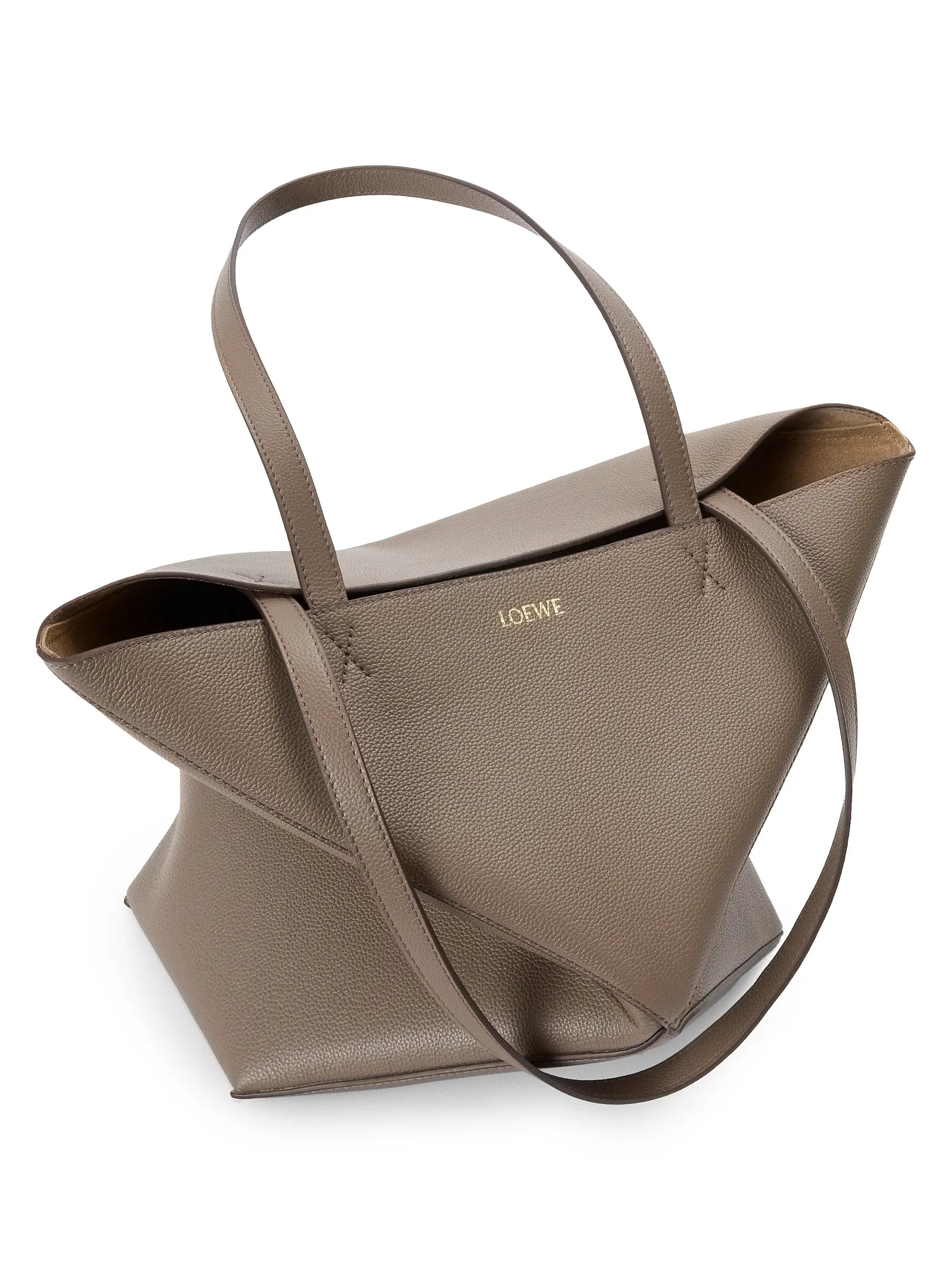 LOEWE Medium Puzzle Fold Grained Leather Tote Bag