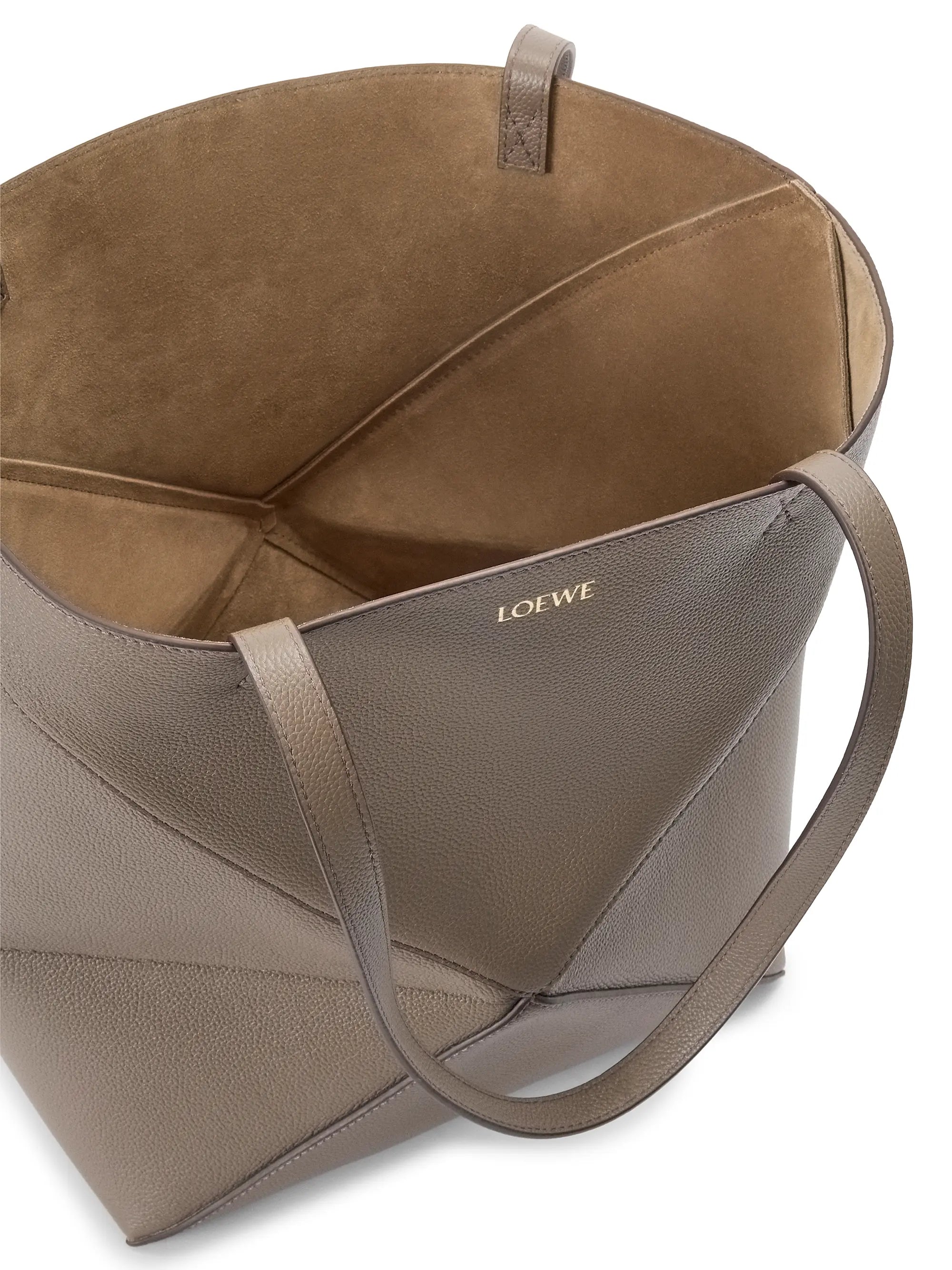 LOEWE Medium Puzzle Fold Grained Leather Tote Bag