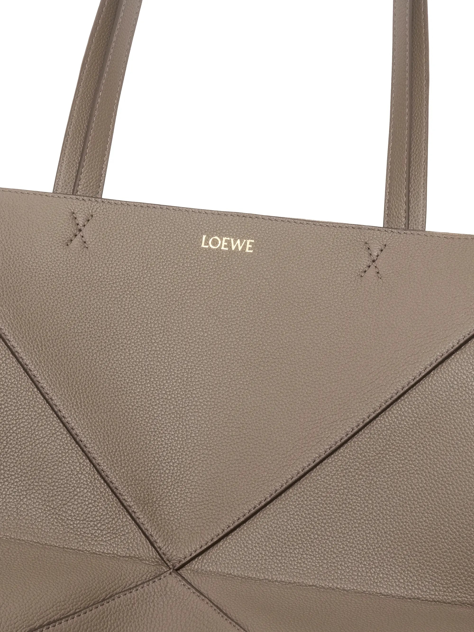 LOEWE Medium Puzzle Fold Grained Leather Tote Bag