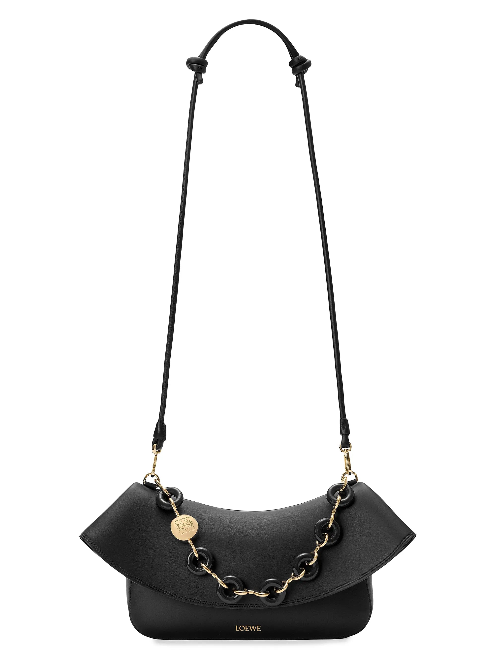 LOEWE Medium Ola Chain Leather Shoulder Bag