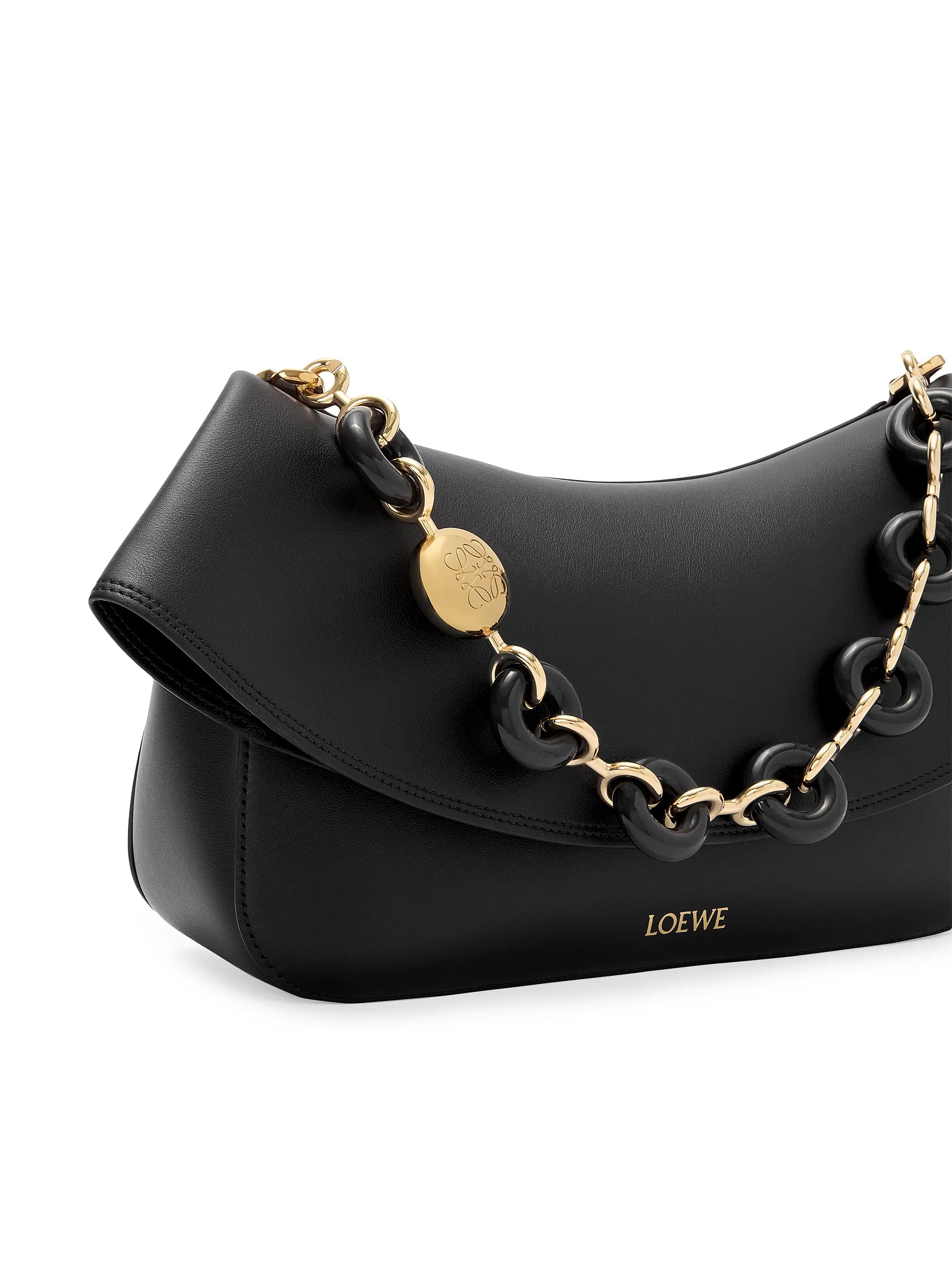 LOEWE Medium Ola Chain Leather Shoulder Bag