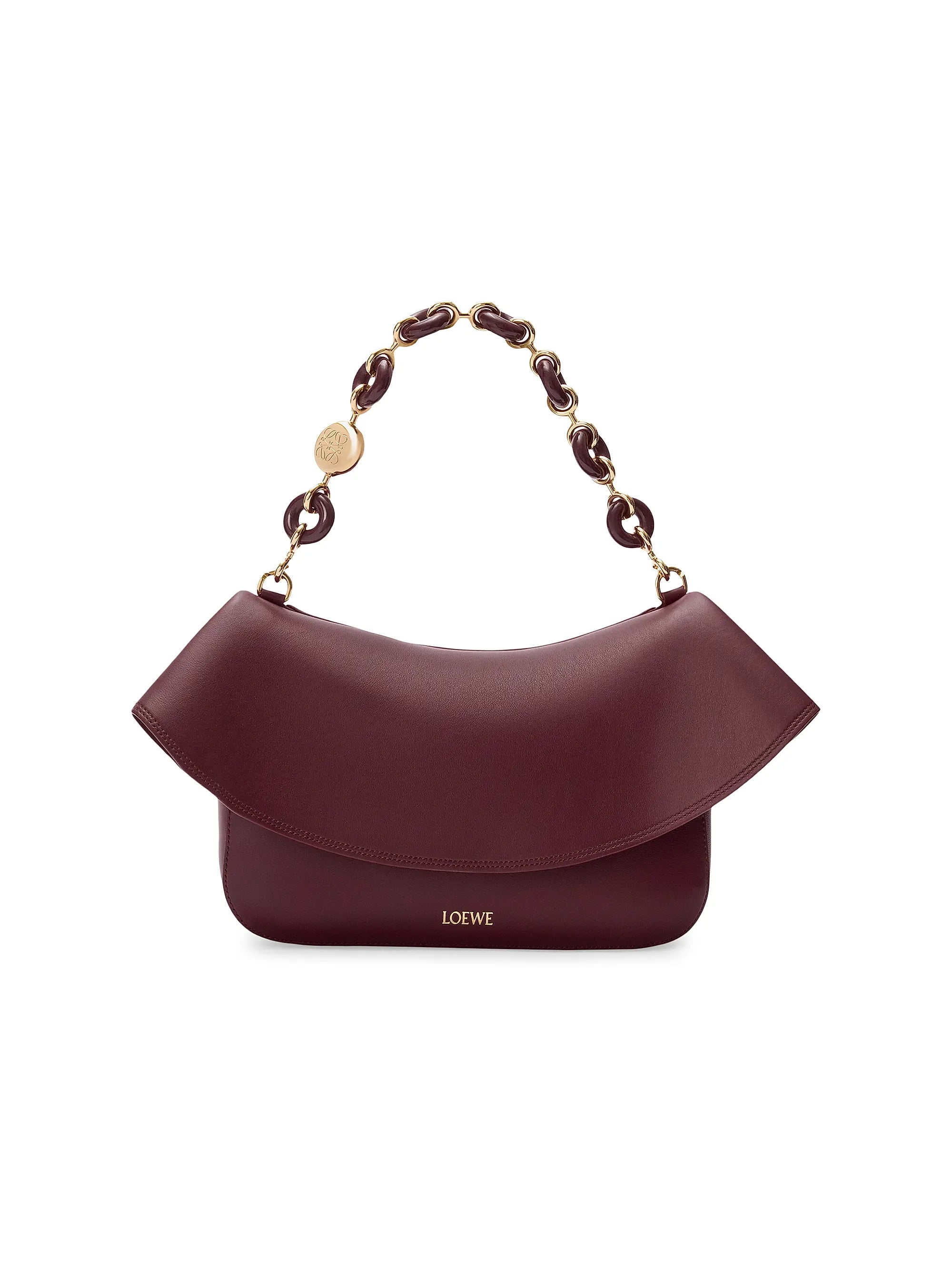 LOEWE Medium Ola Chain Leather Shoulder Bag