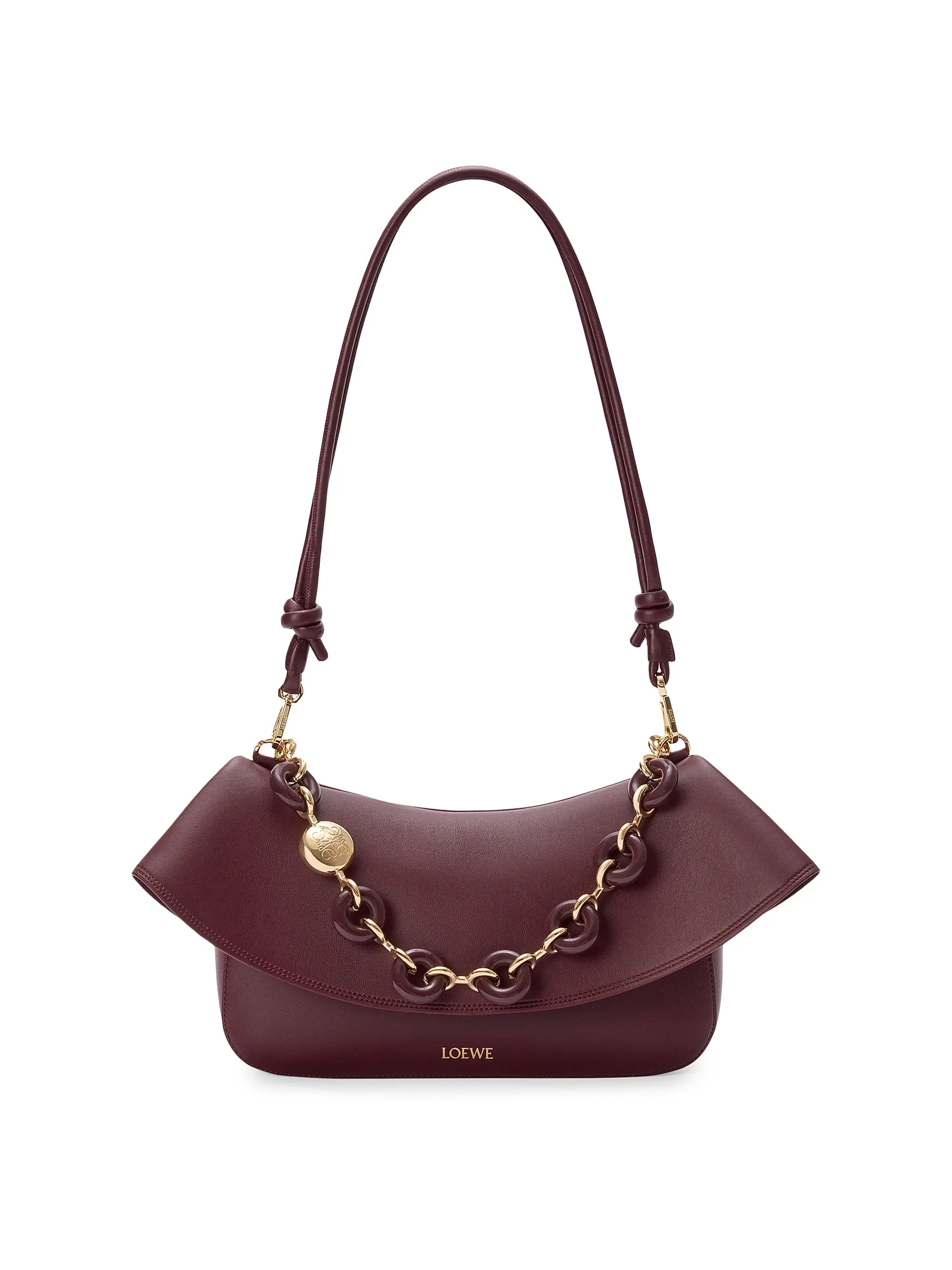 LOEWE Medium Ola Chain Leather Shoulder Bag