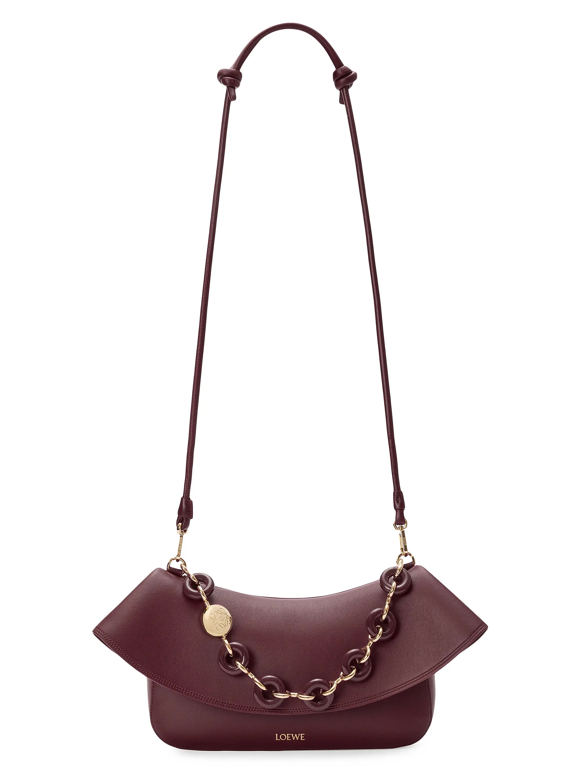 LOEWE Medium Ola Chain Leather Shoulder Bag