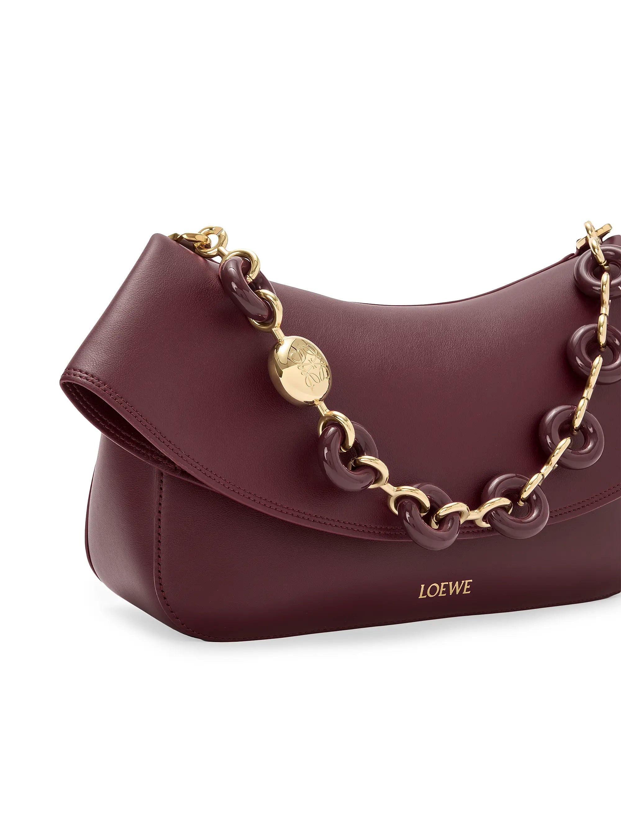 LOEWE Medium Ola Chain Leather Shoulder Bag