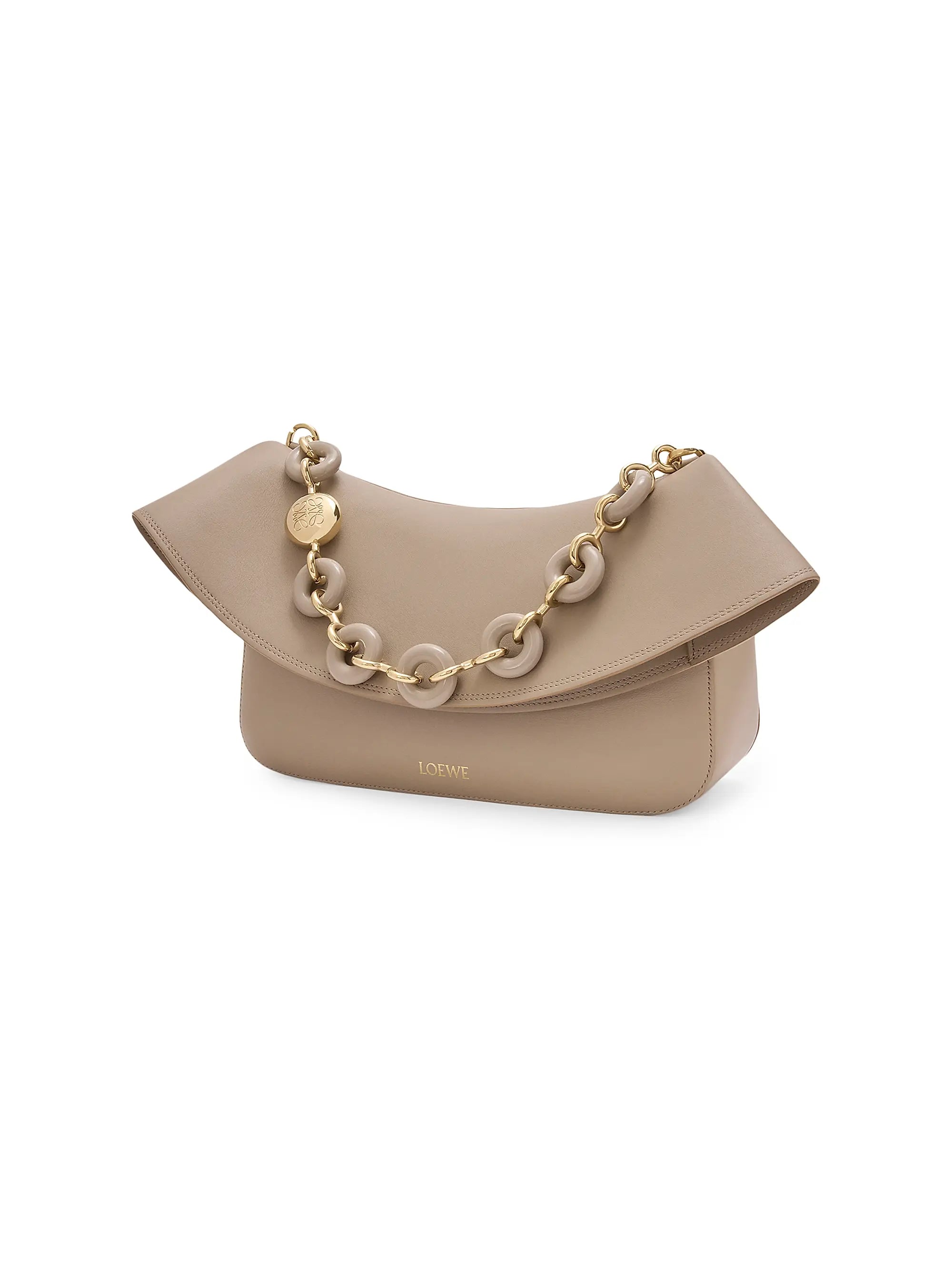 LOEWE Medium Ola Chain Leather Shoulder Bag