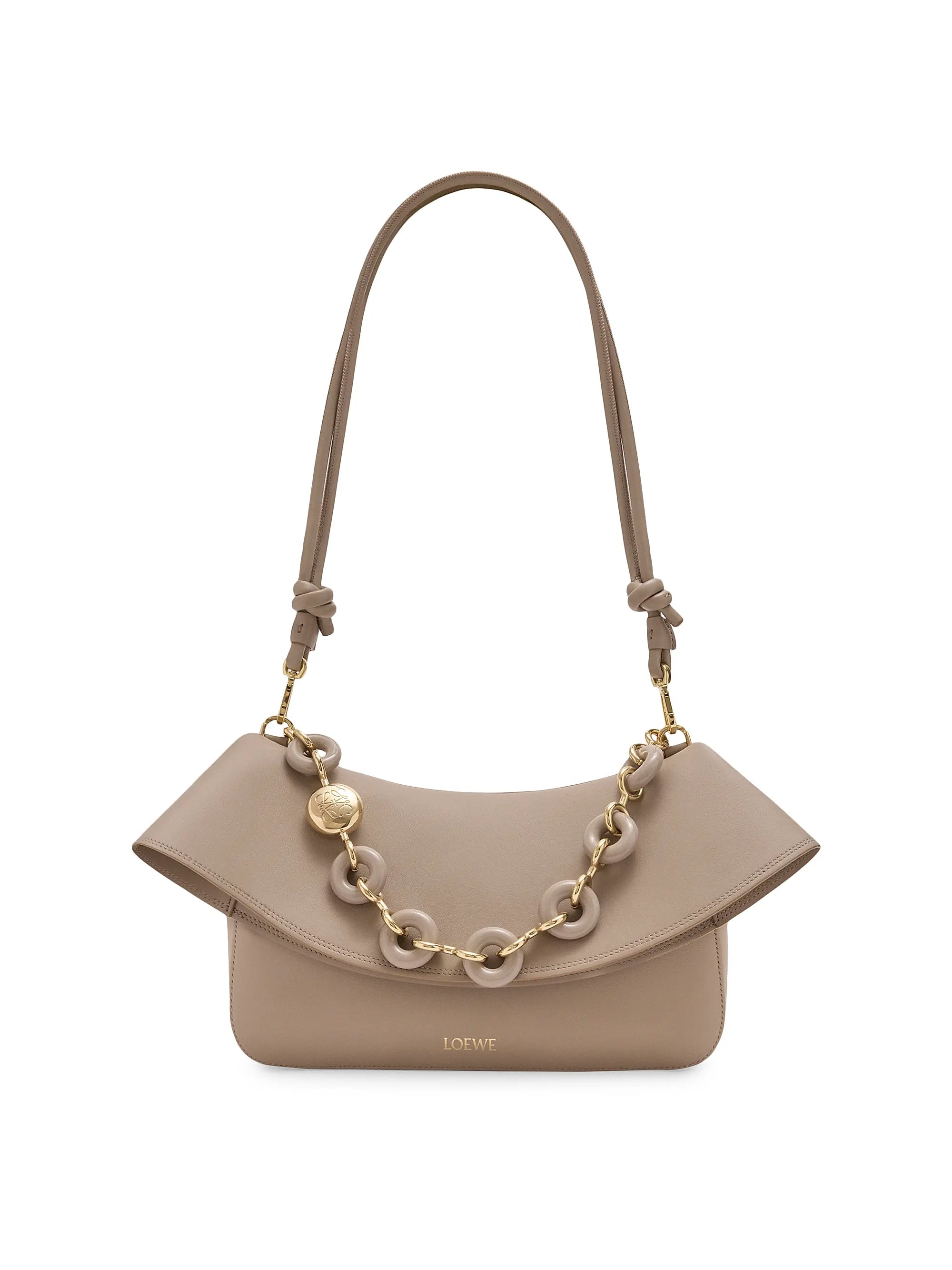 LOEWE Medium Ola Chain Leather Shoulder Bag
