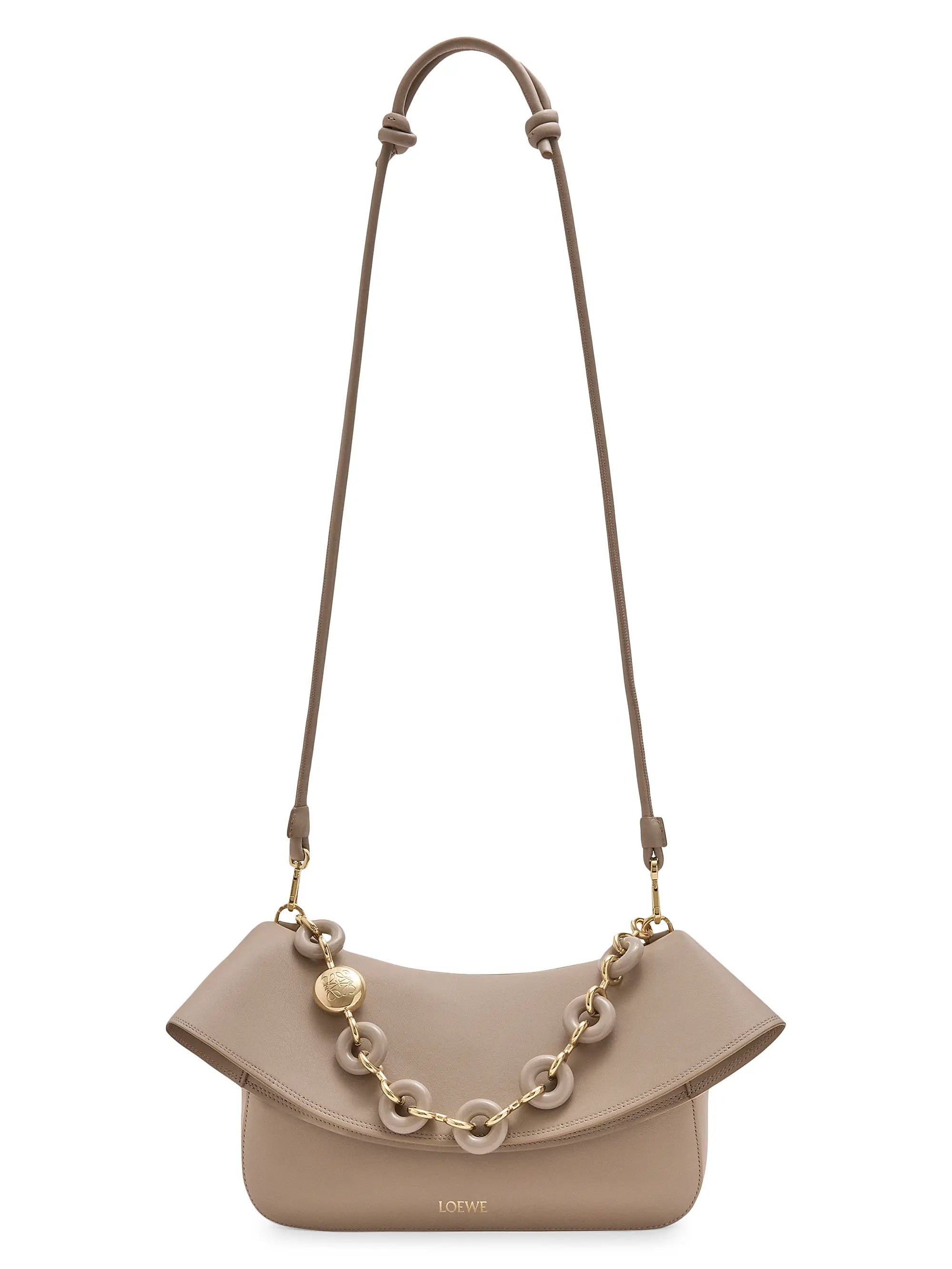 LOEWE Medium Ola Chain Leather Shoulder Bag