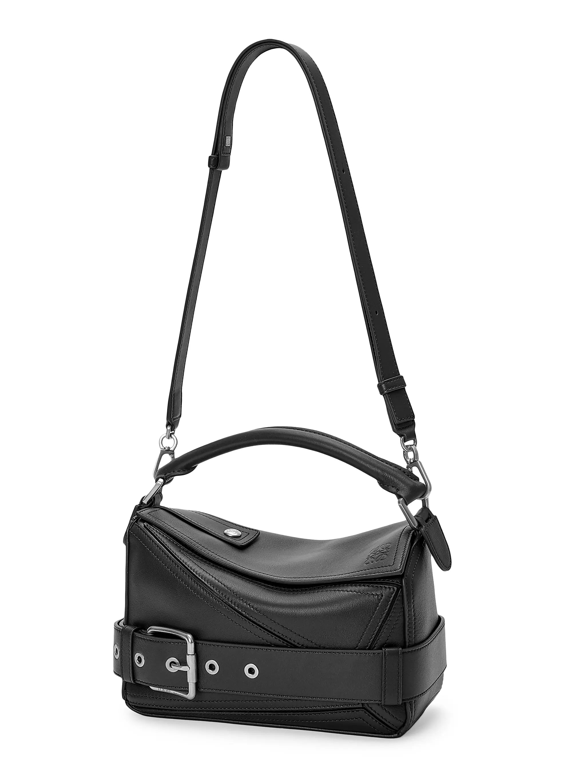 LOEWE Puzzle Biker Leather Top Handle Bag