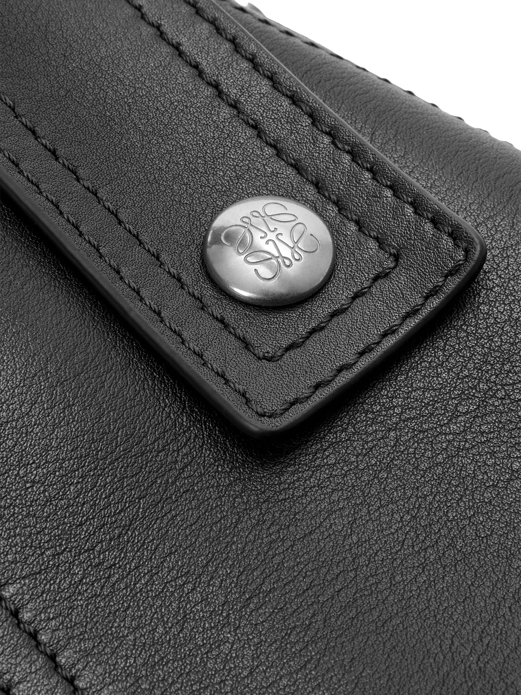 LOEWE Puzzle Biker Leather Top Handle Bag