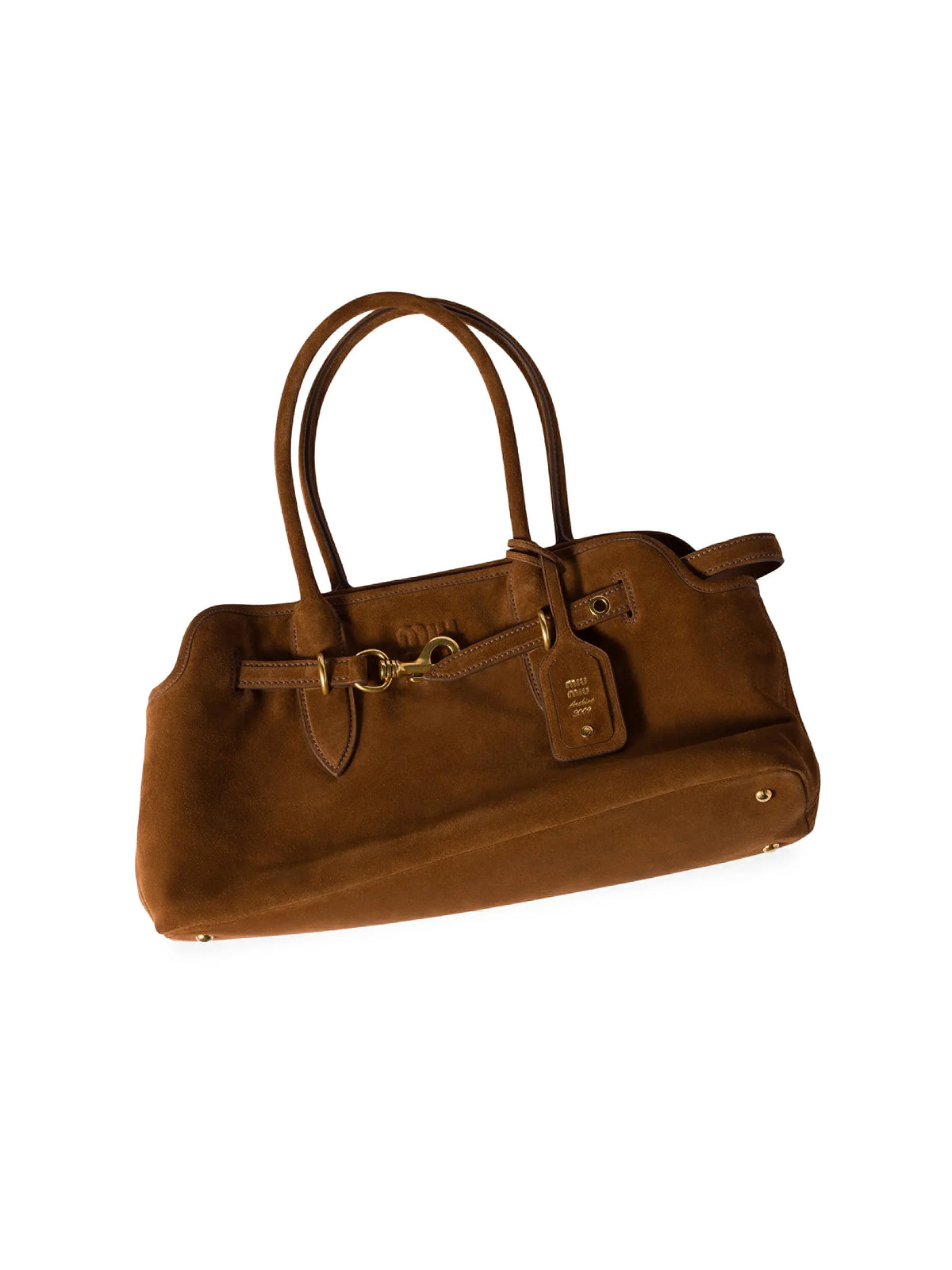 Miu Miu Aventure Suede Shoulder Bag