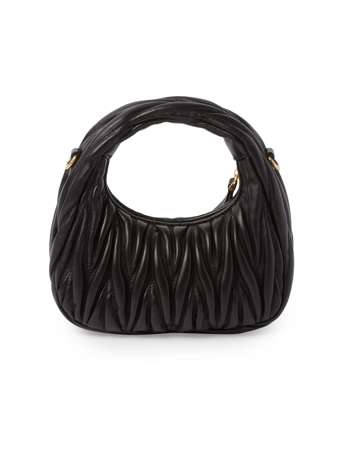 Miu Miu Wander Matelassé Nappa Leather Hobo Mini-Bag