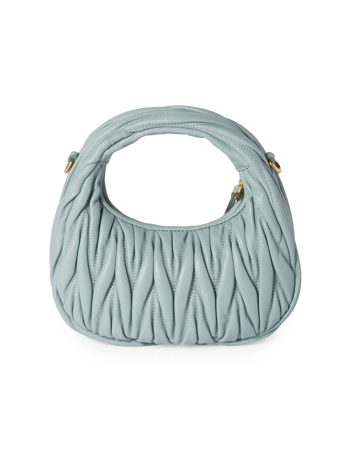 Miu Miu Wander Matelassé Nappa Leather Hobo Mini-Bag