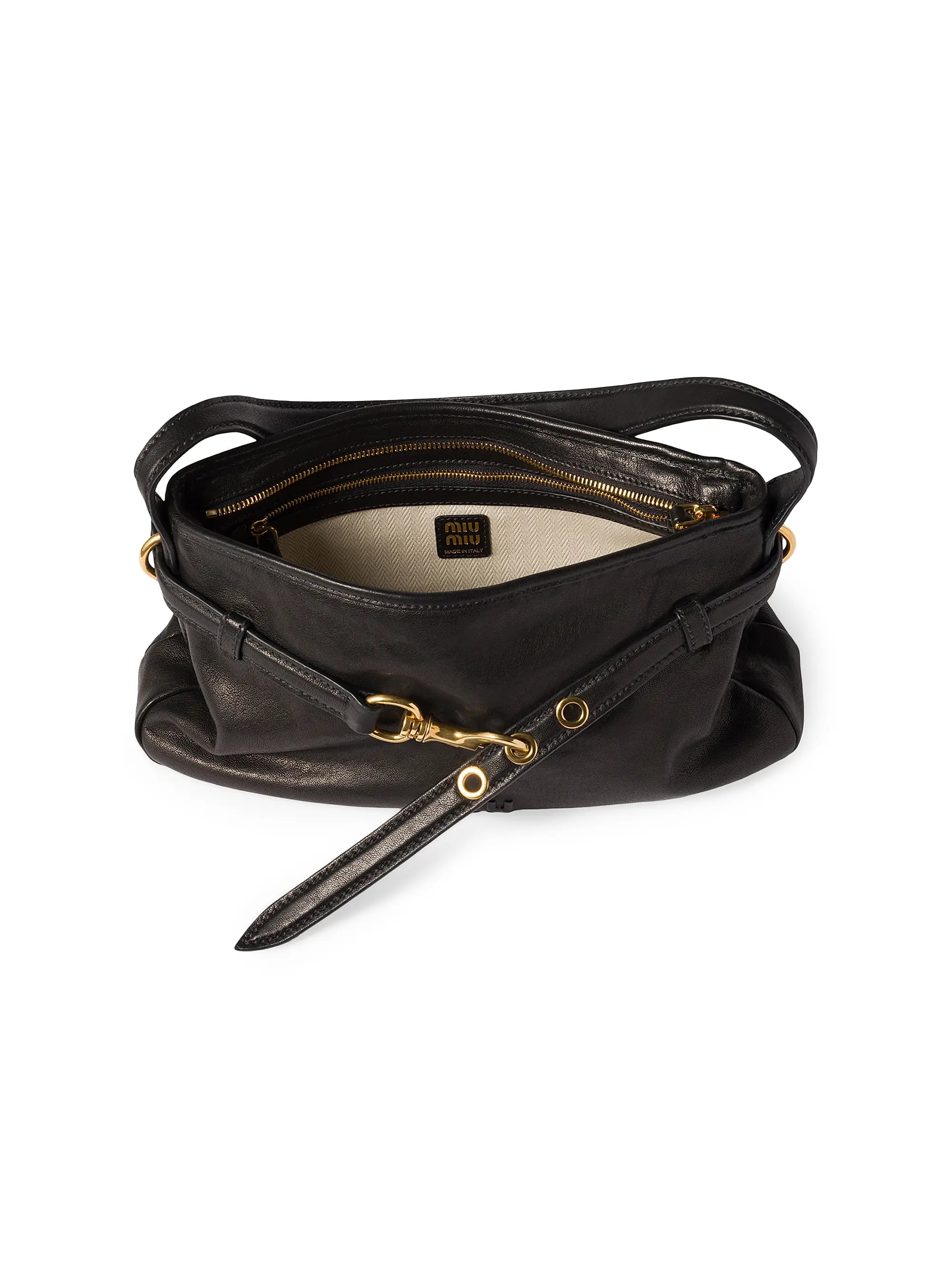 Miu Miu Aventure Nappa Leather Shoulder Bag