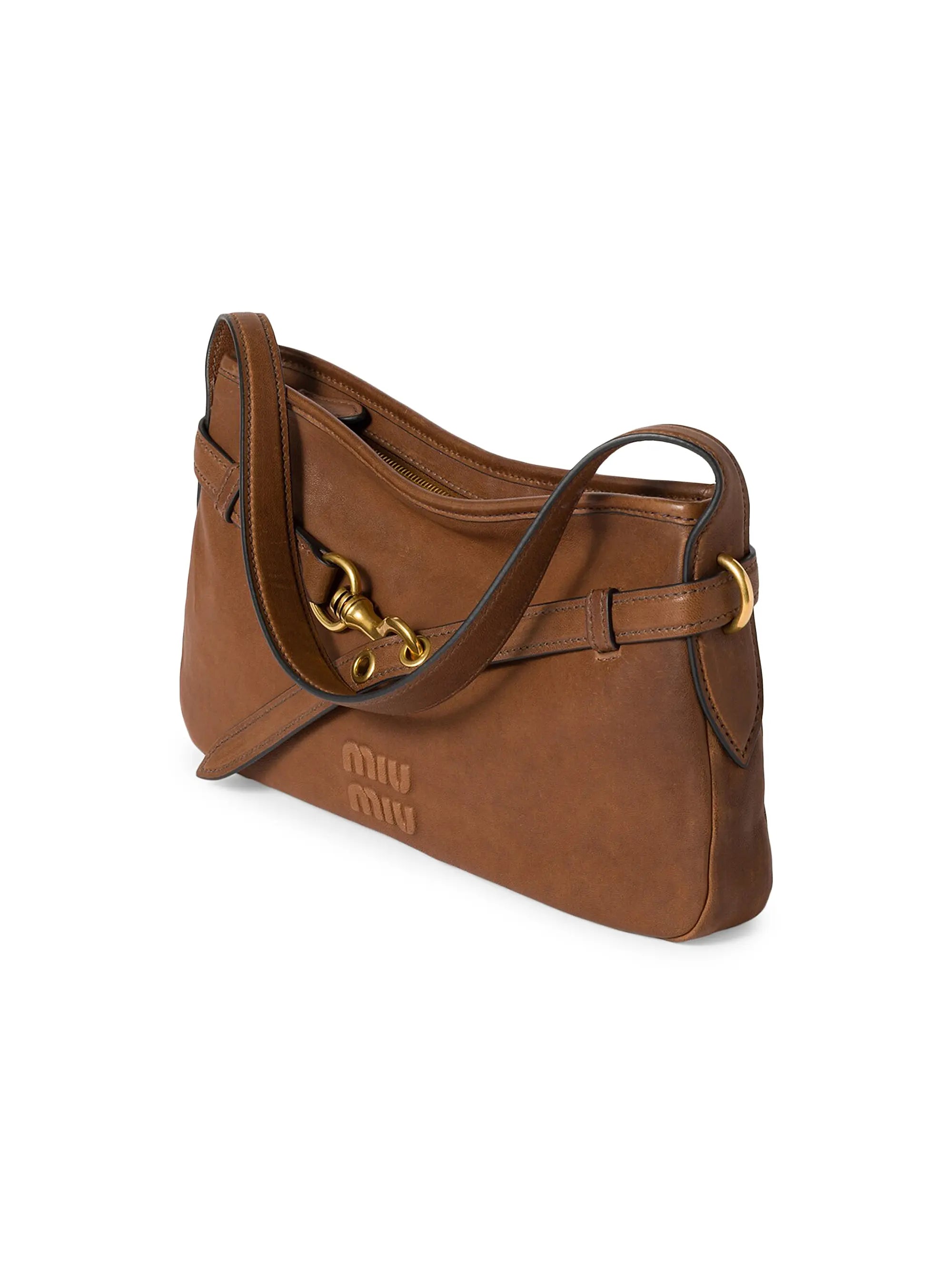 Miu Miu Aventure Nappa Leather Shoulder Bag