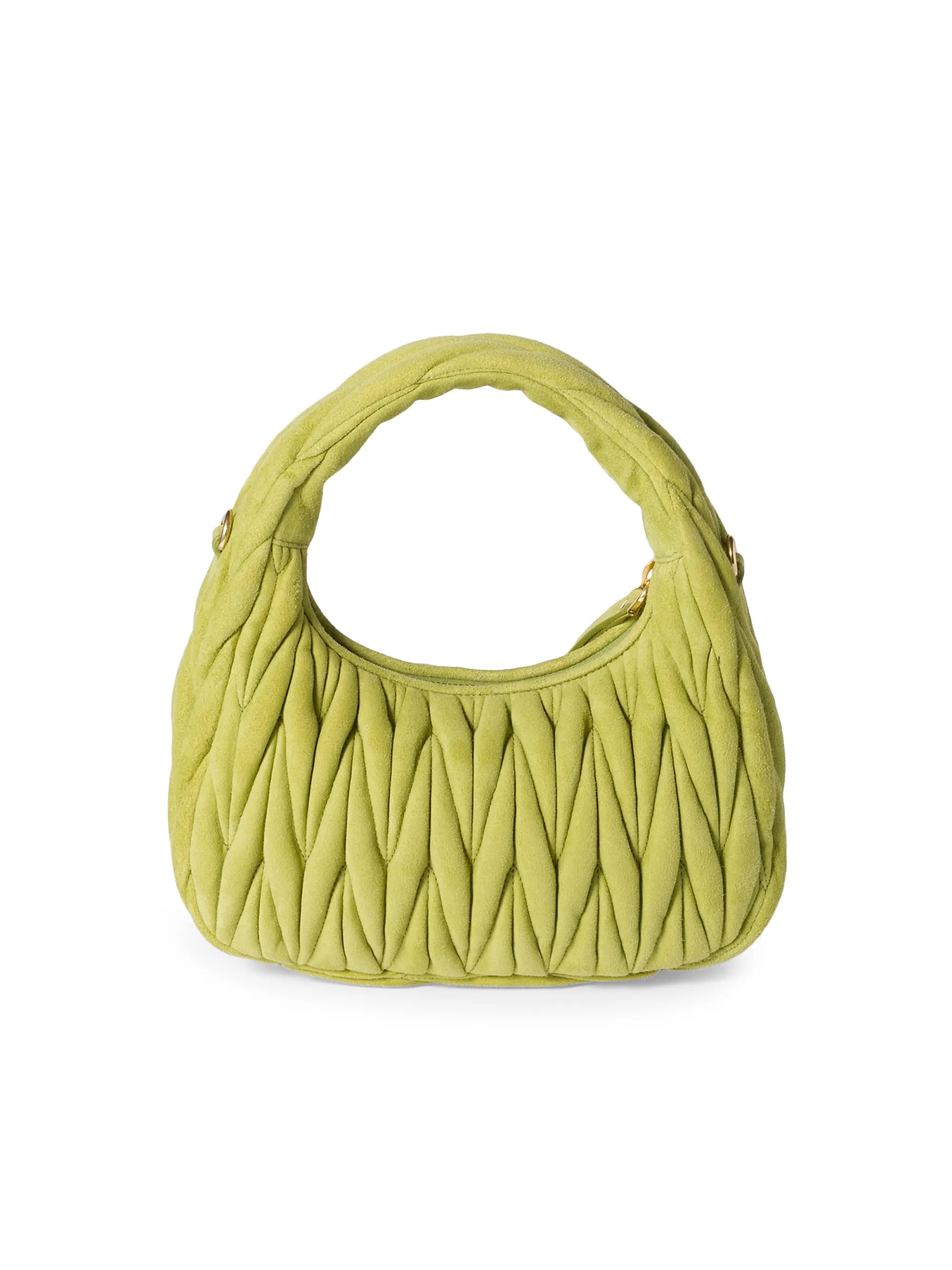 Miu Miu Wander Matelassé Suede Top Handle Bag