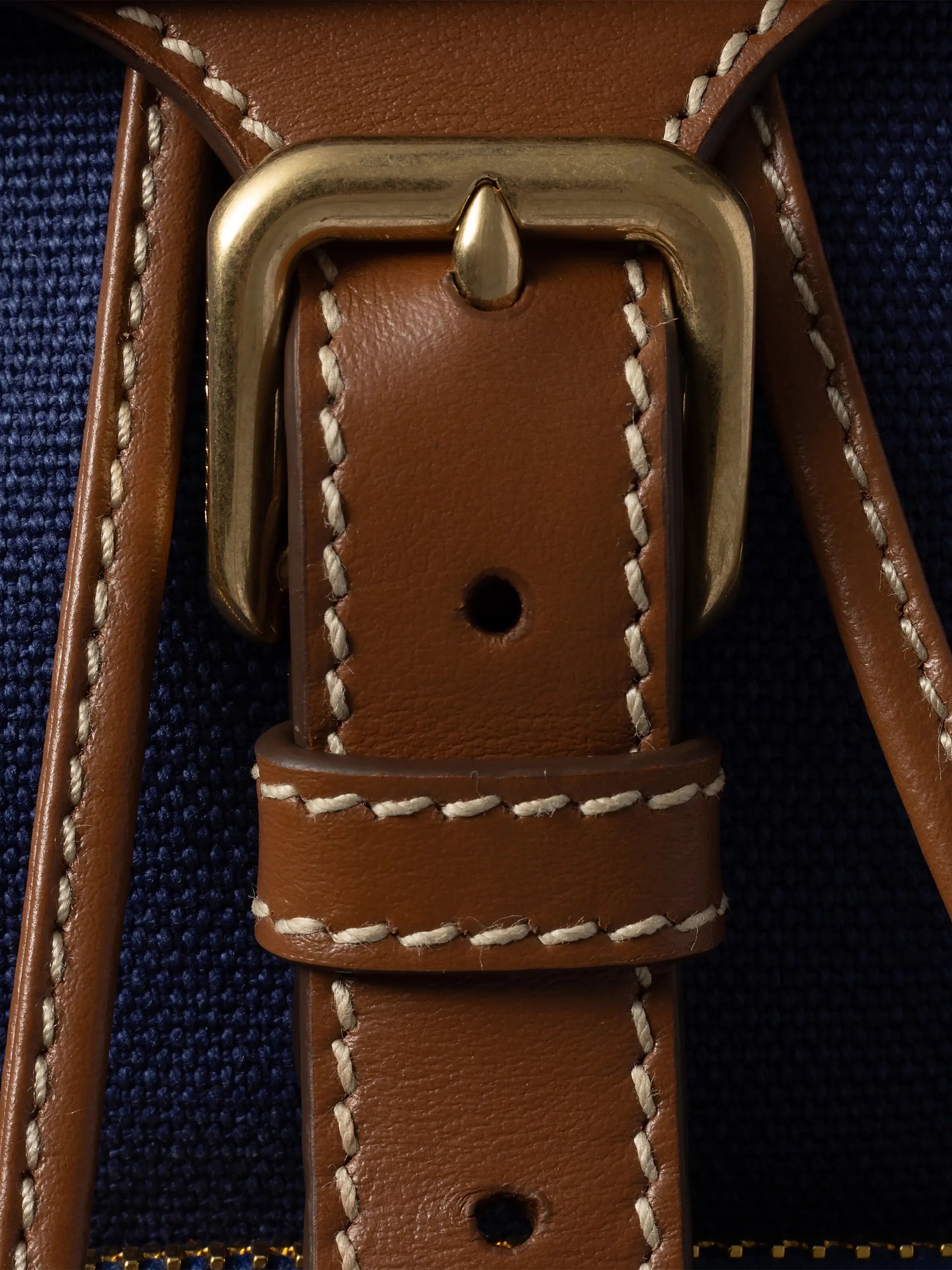 Miu Miu Canvas and Leather Backpack