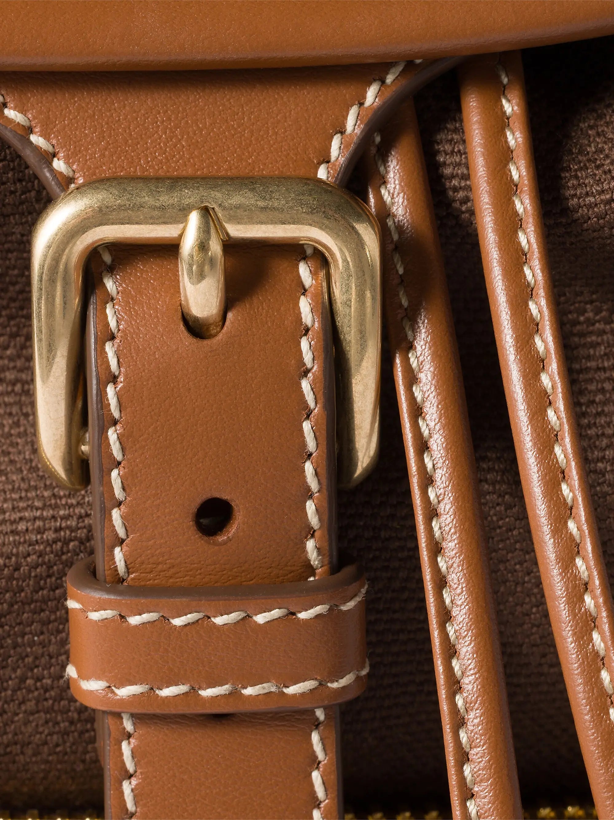 Miu Miu Canvas and Leather Backpack