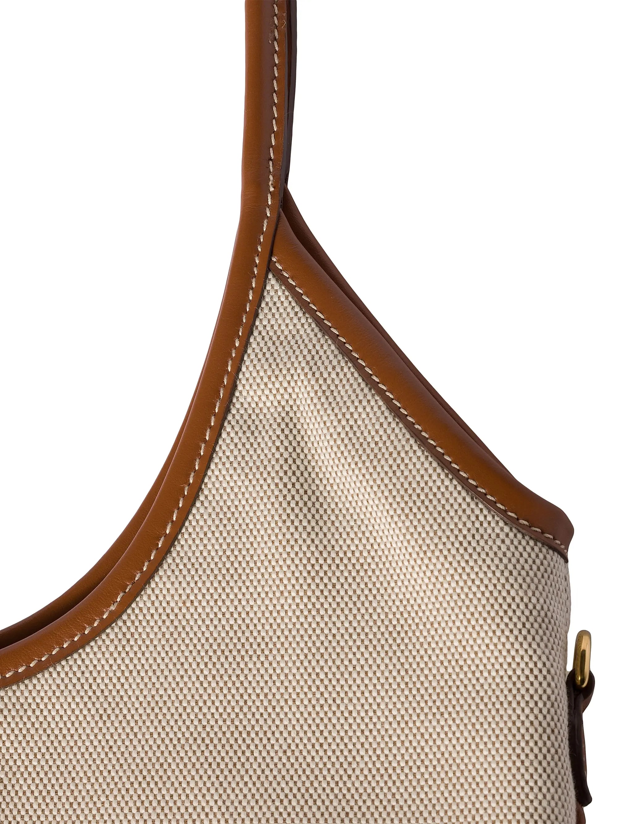Miu Miu Ivy Canvas and Leather Tote Bag