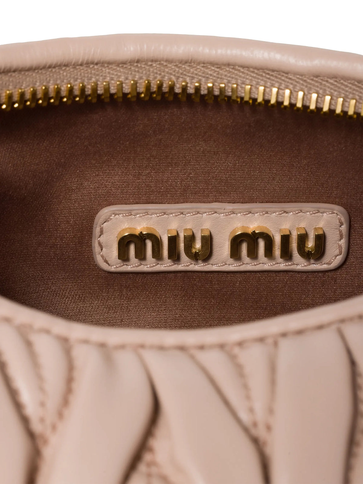 Miu Miu Wander Matelassé Nappa Leather Hobo Bag