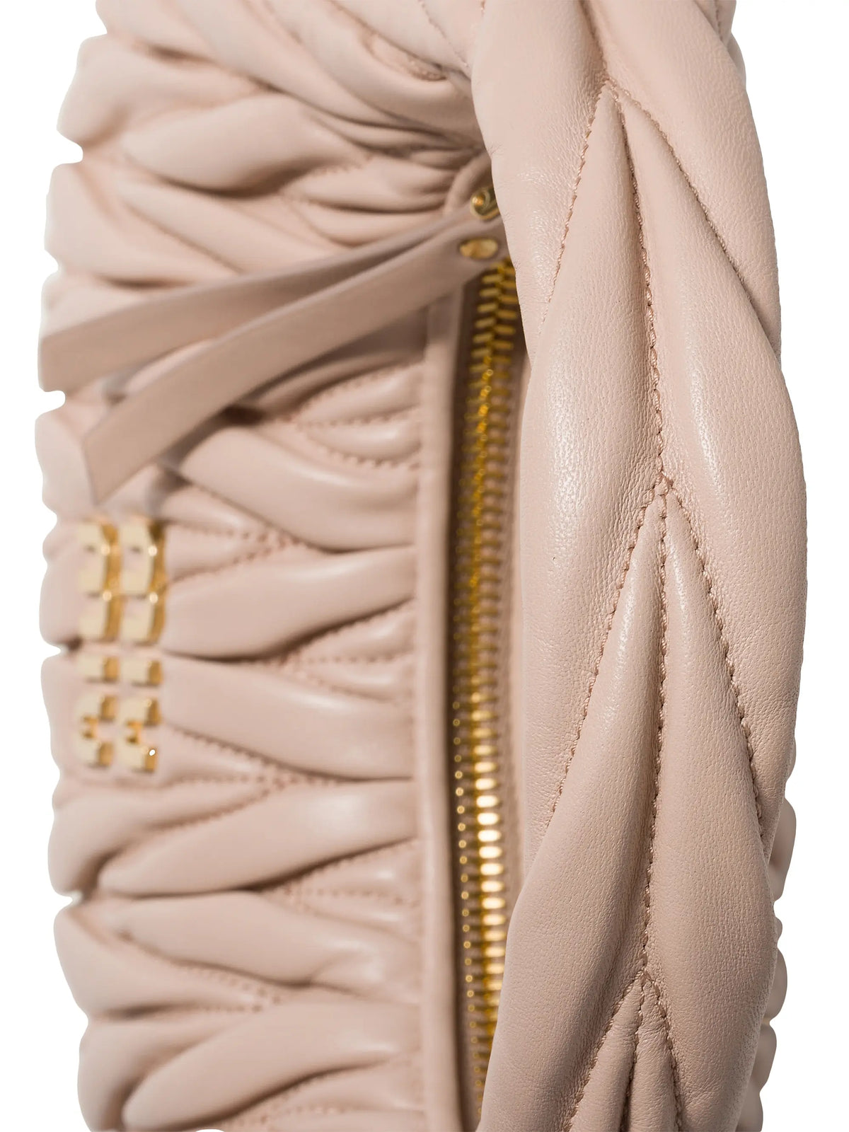 Miu Miu Wander Matelassé Nappa Leather Hobo Bag