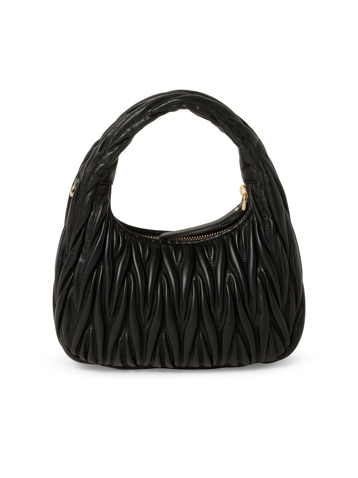 Miu Miu Wander Matelassé Nappa Leather Hobo Bag