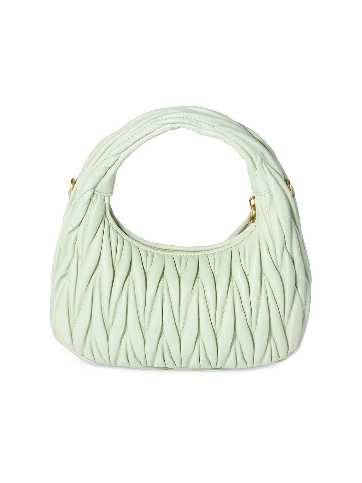 Miu Miu Wander Matelassé Nappa Leather Hobo Bag