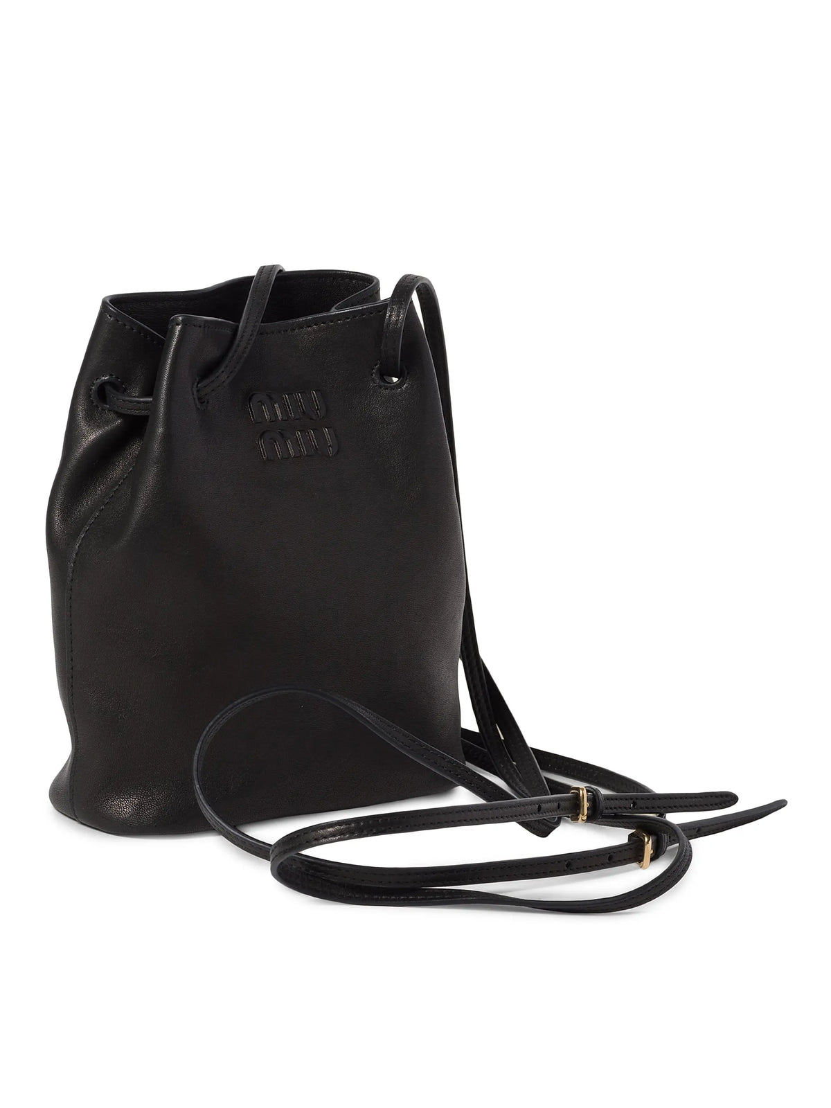 Miu Miu Nappa Leather Mini Bucket Bag