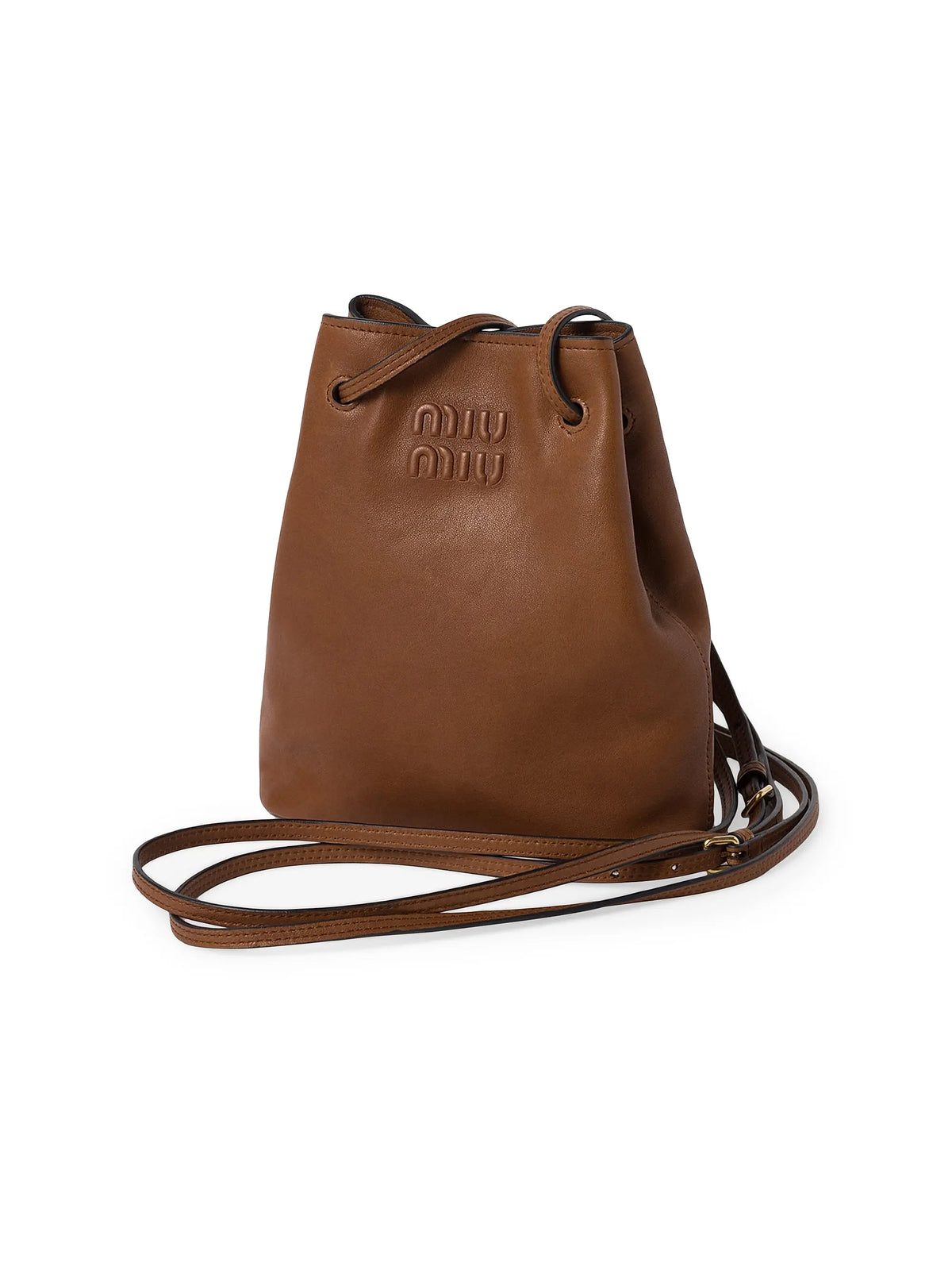 Miu Miu Nappa Leather Mini Bucket Bag