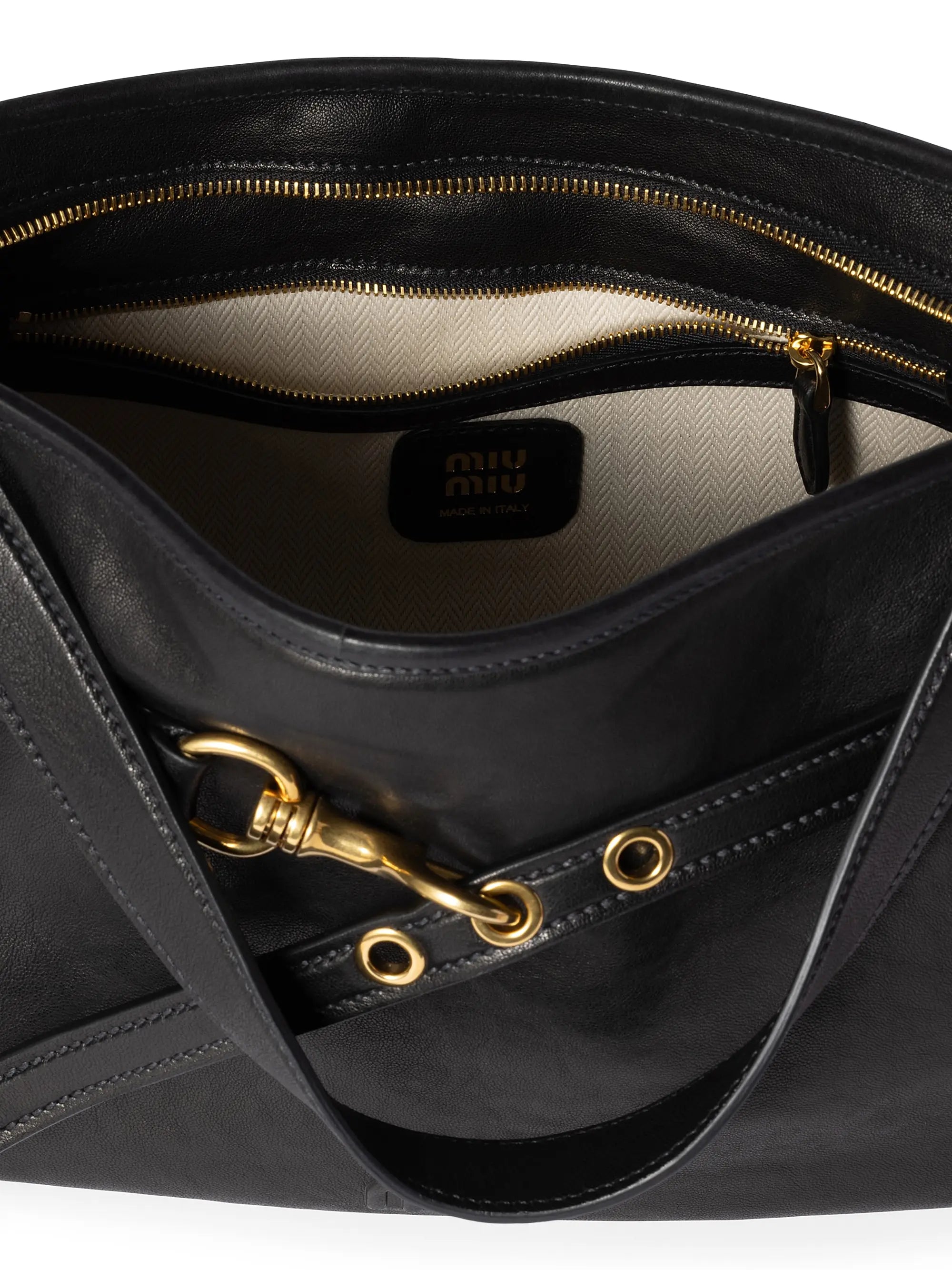 Miu Miu Aventure Nappa Leather Shoulder Bag