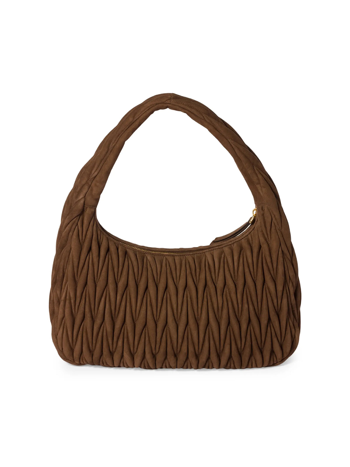 Miu Miu Wander Matelassé Suede Hobo Bag