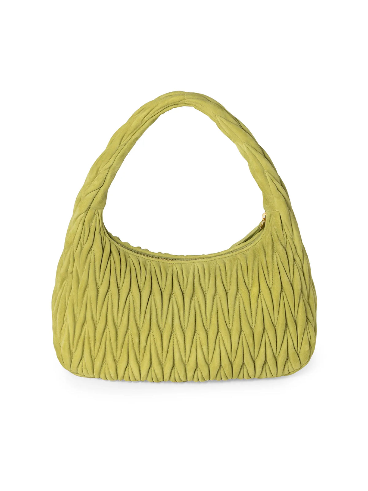 Miu Miu Wander Matelassé Suede Hobo Bag