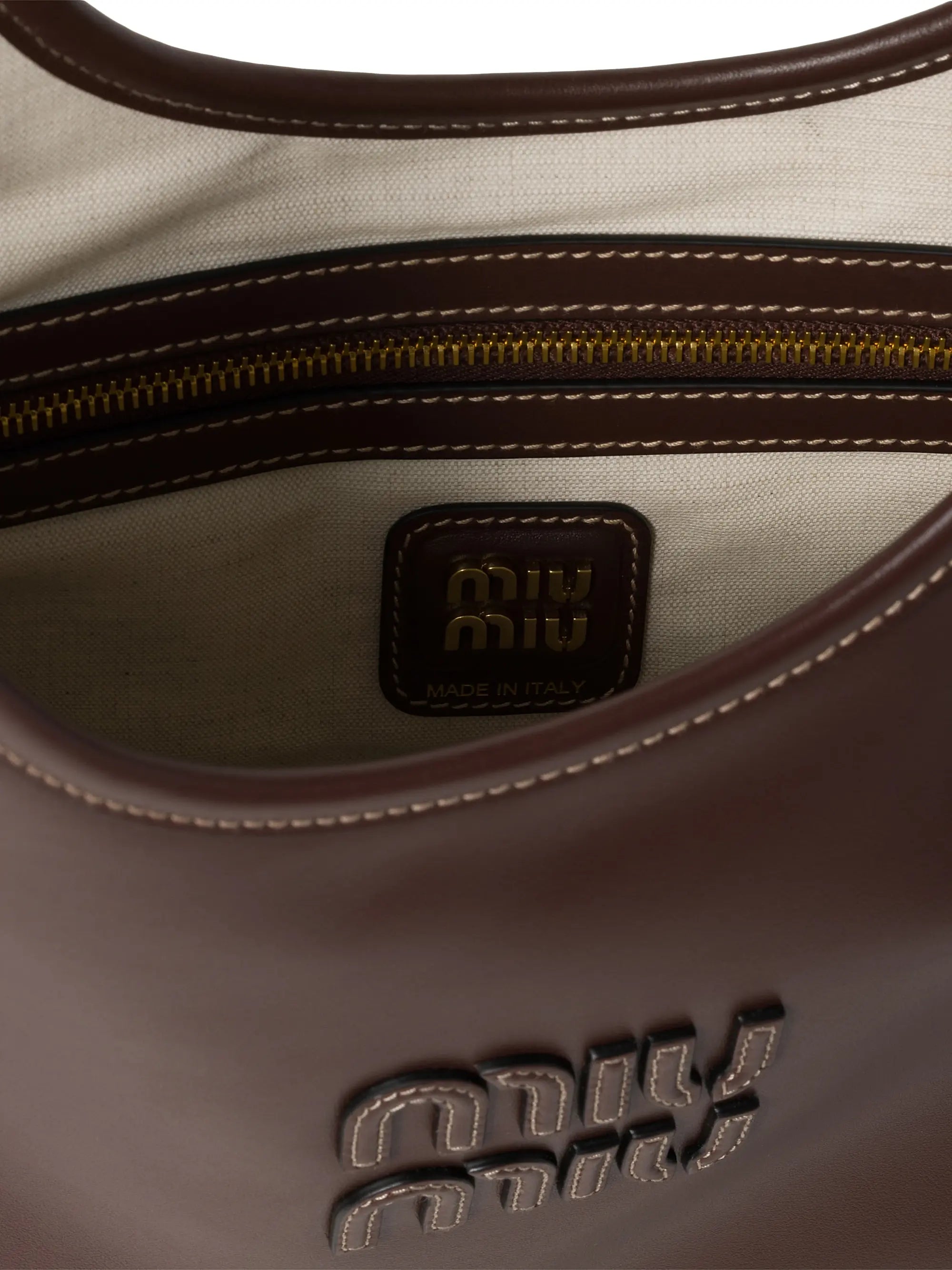 Miu Miu Ivy Leather Shoulder Bag