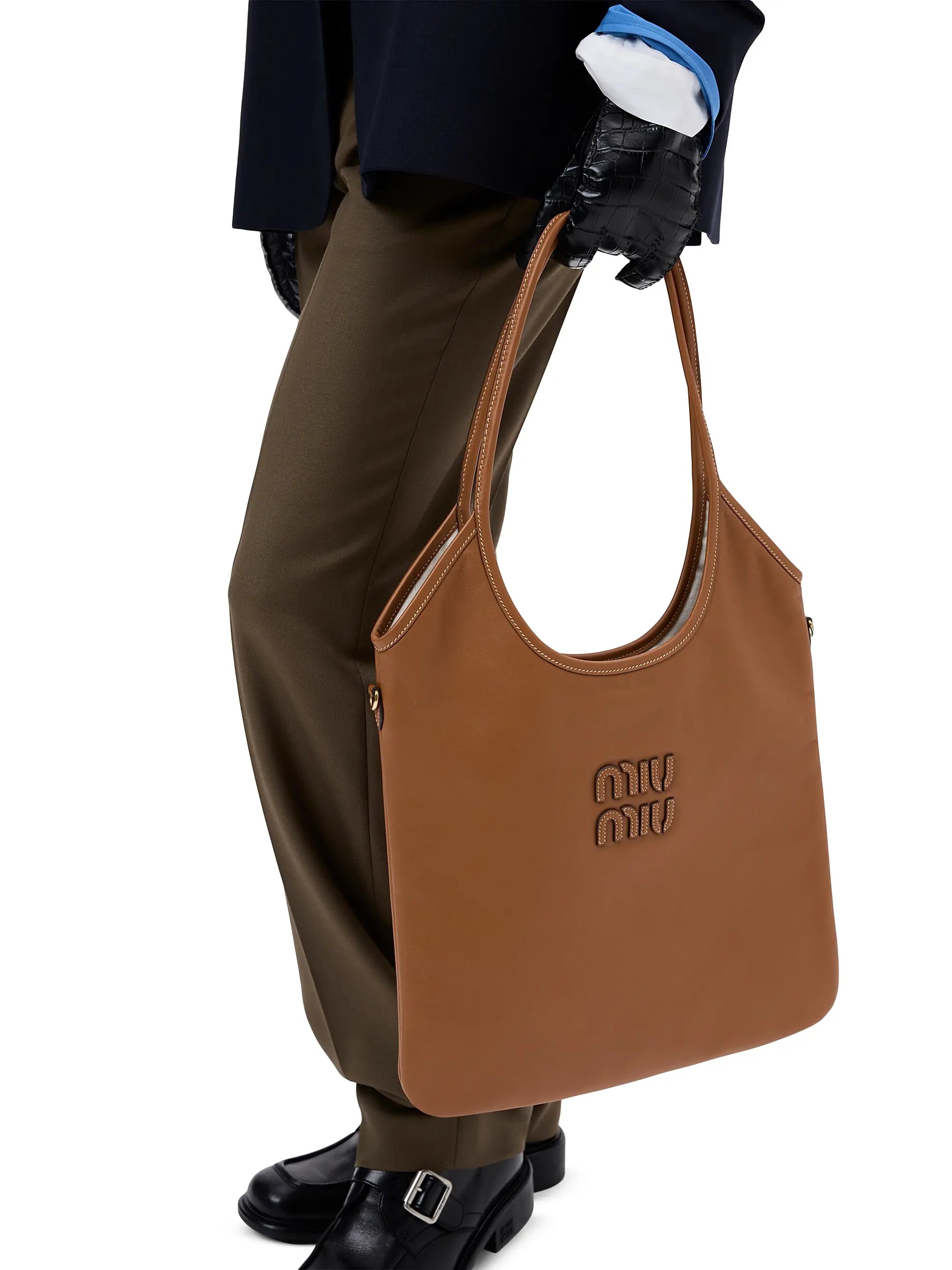 Miu Miu Ivy Leather Shoulder Bag