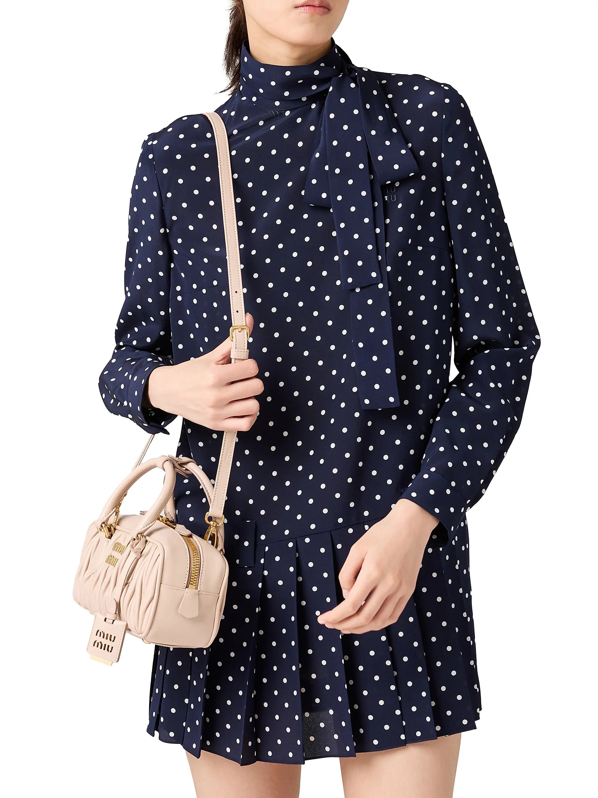 Miu Miu Arcadie Matelassé Nappa Leather Top Handle Bag