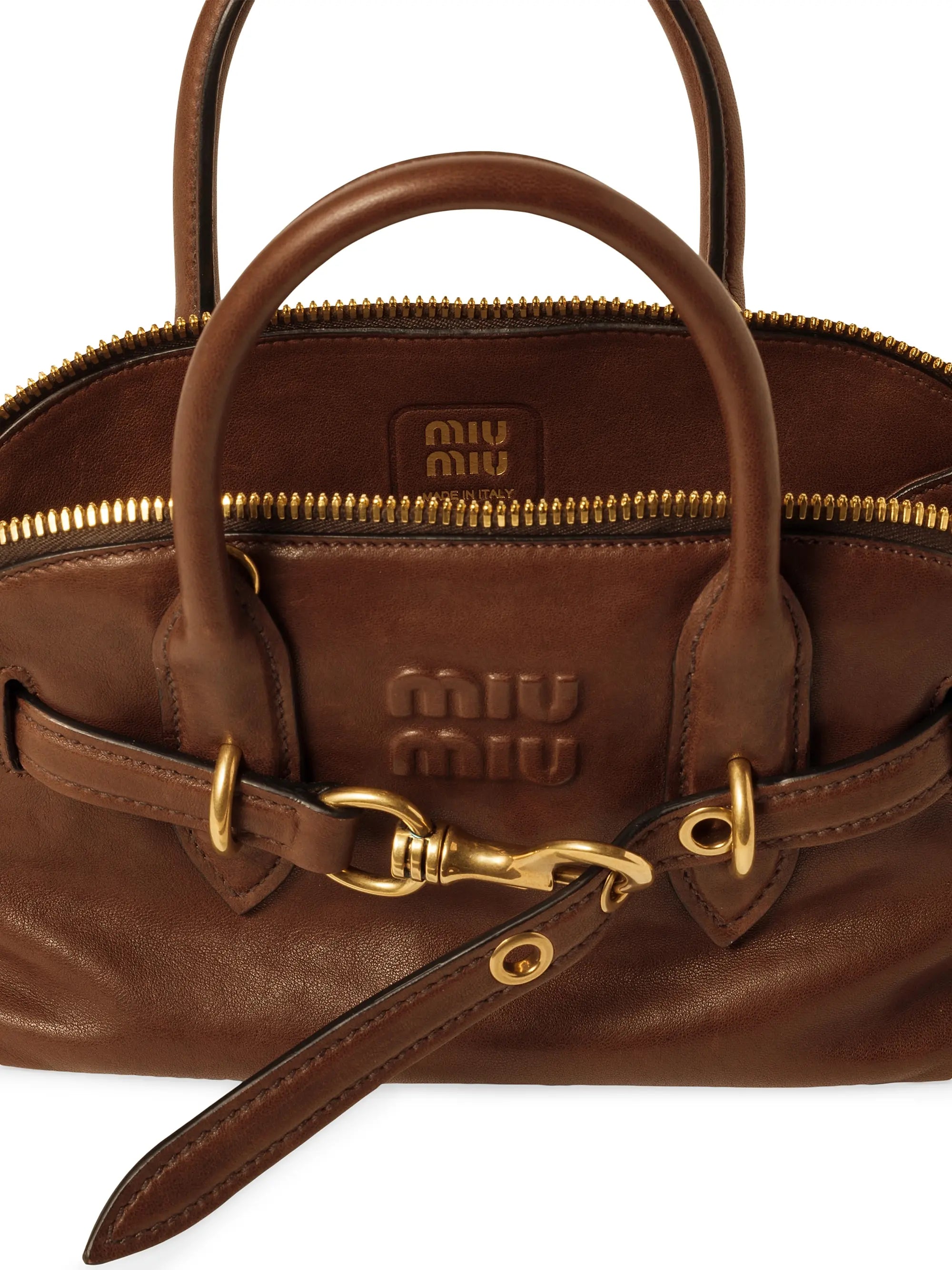 Miu Miu Aventure Nappa Leather Top-Handle Bag