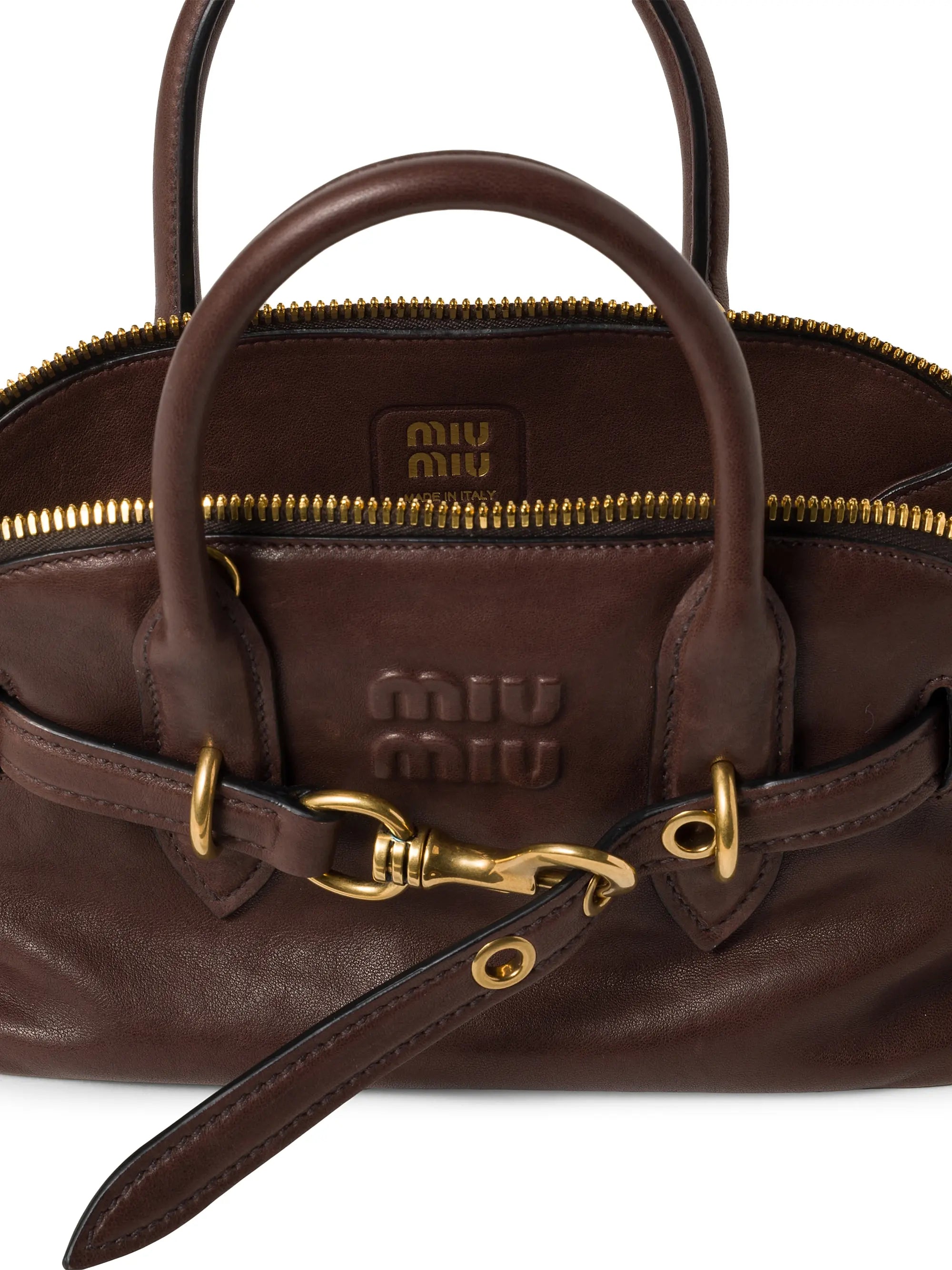 Miu Miu Aventure Nappa Leather Top-Handle Bag