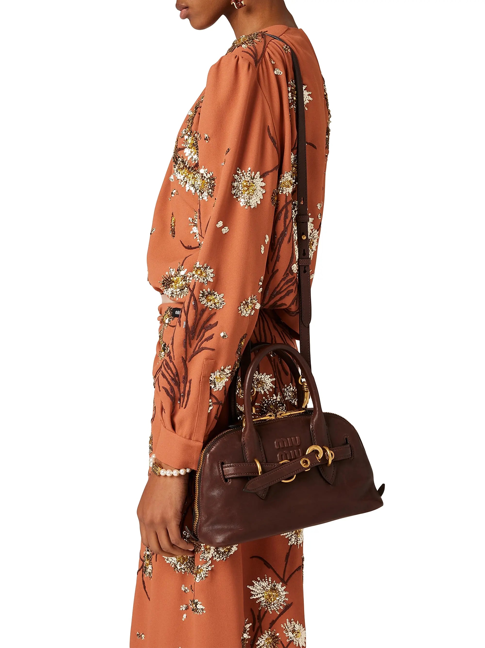 Miu Miu Aventure Nappa Leather Top-Handle Bag
