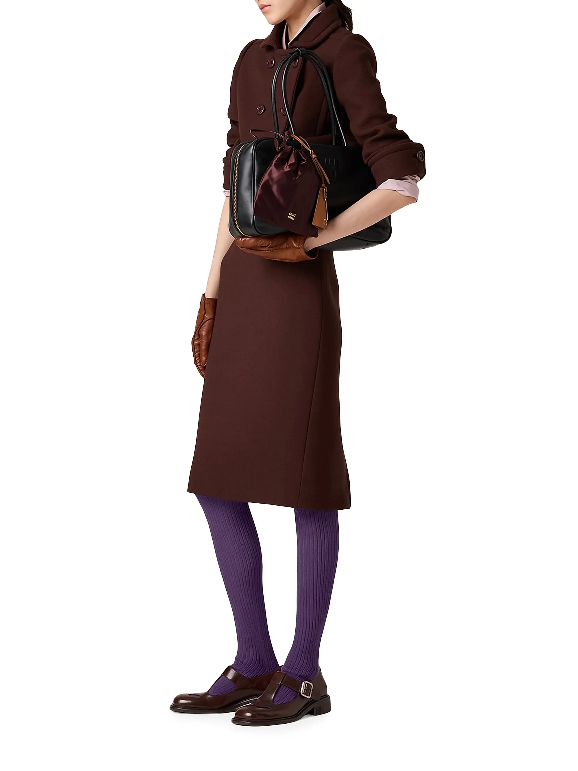 Miu Miu Leather Beau Shoulder Bag