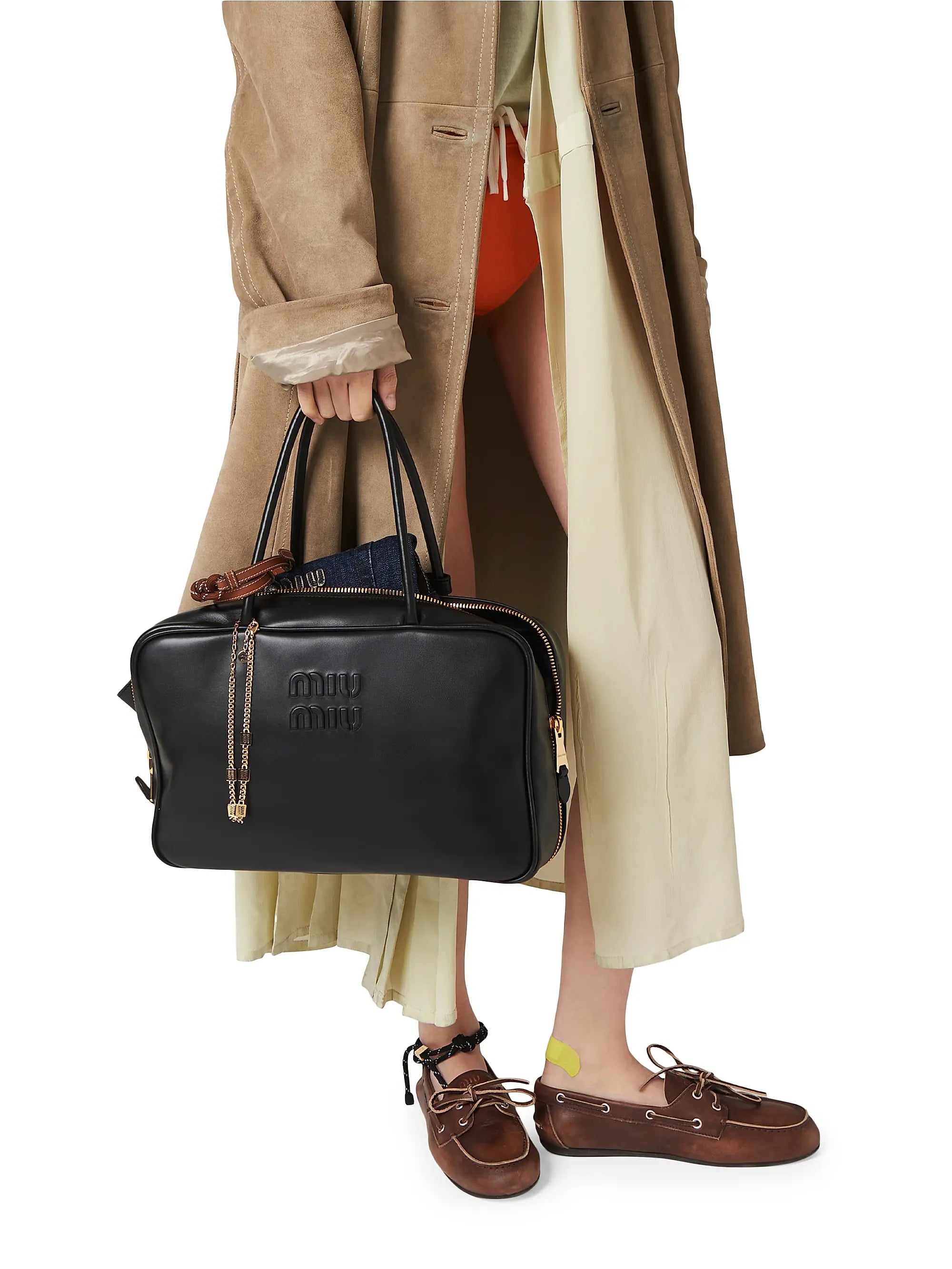 Miu Miu Leather Beau Shoulder Bag