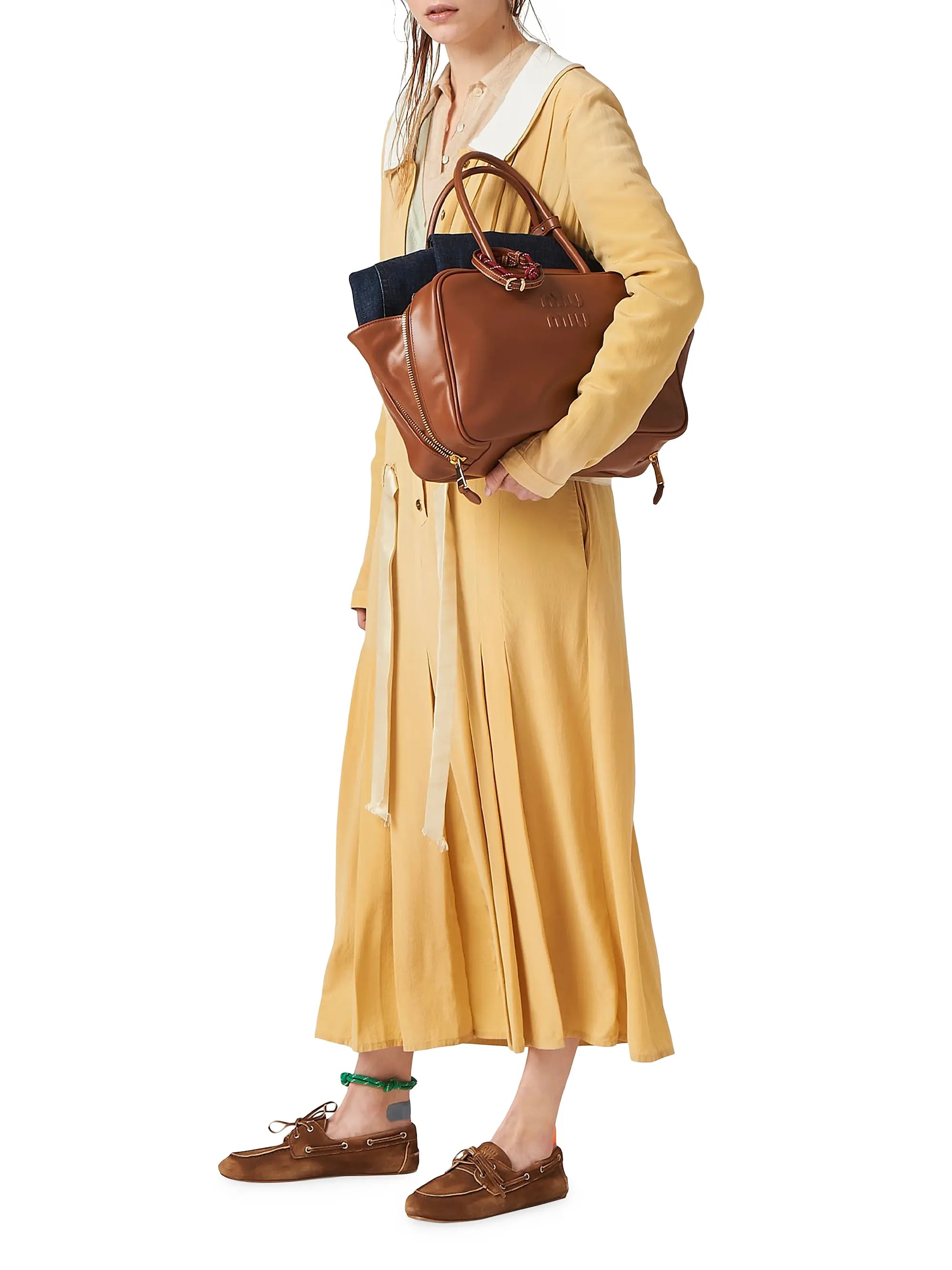 Miu Miu Leather Beau Shoulder Bag
