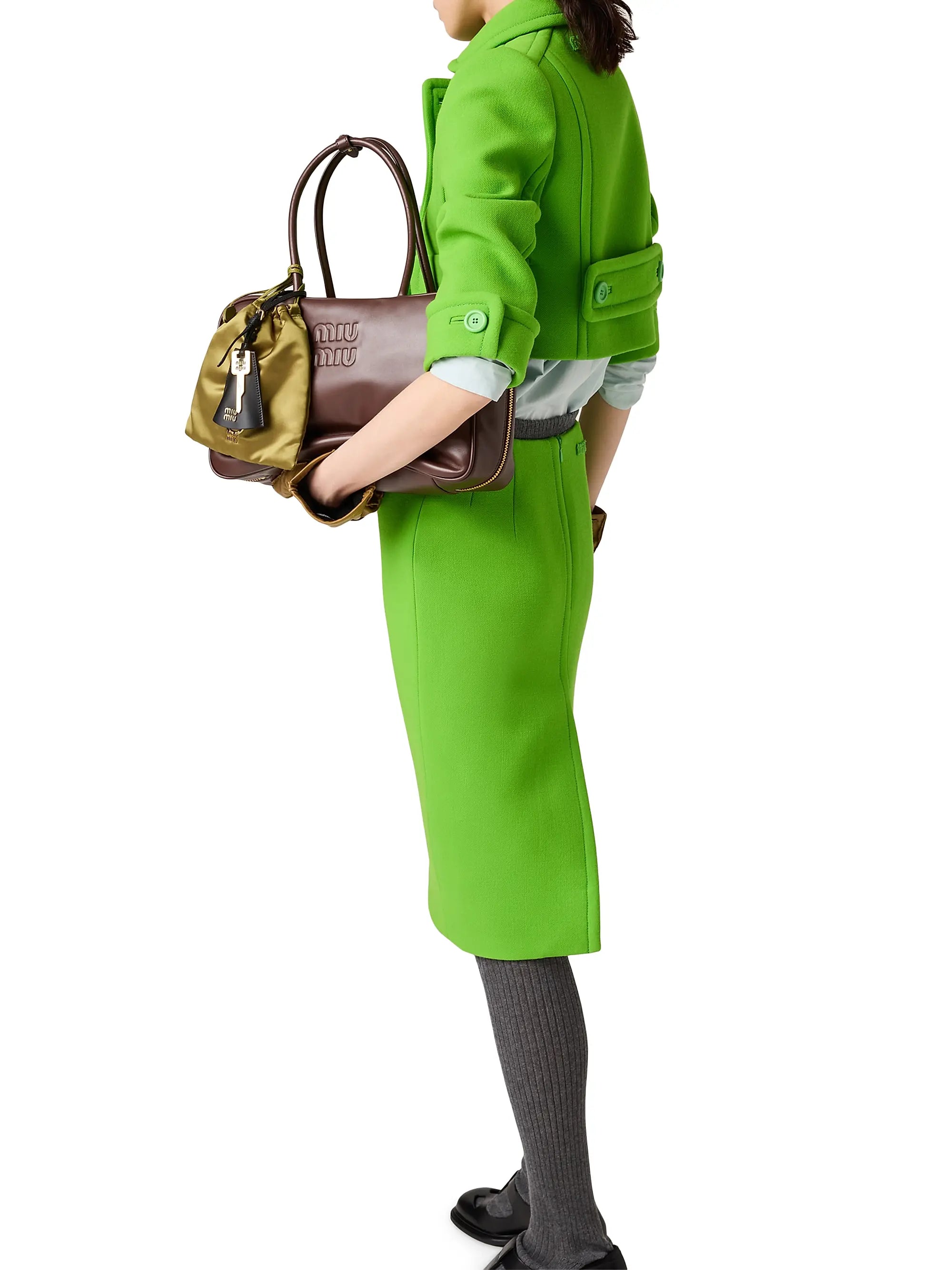 Miu Miu Leather Beau Shoulder Bag