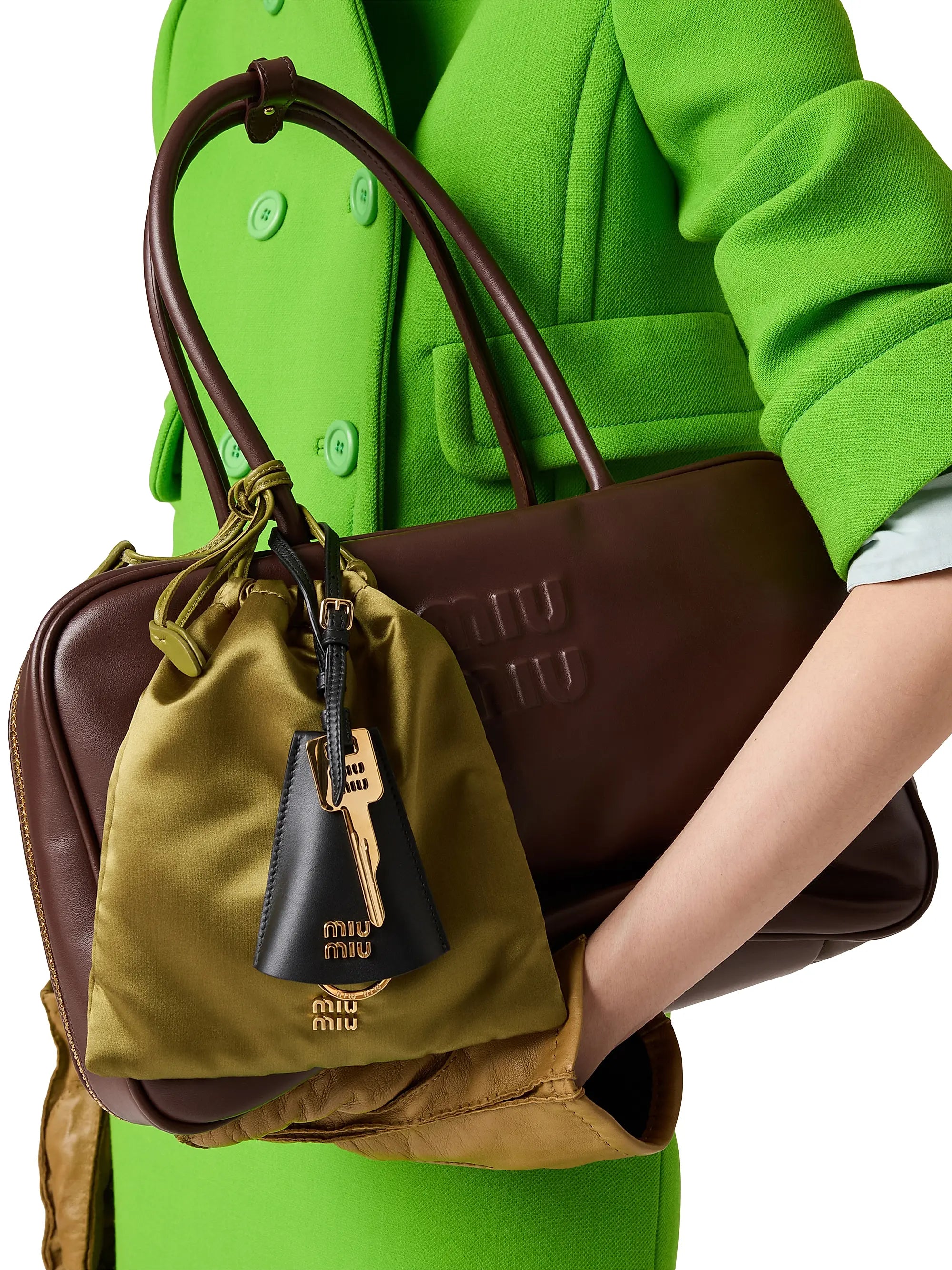 Miu Miu Leather Beau Shoulder Bag