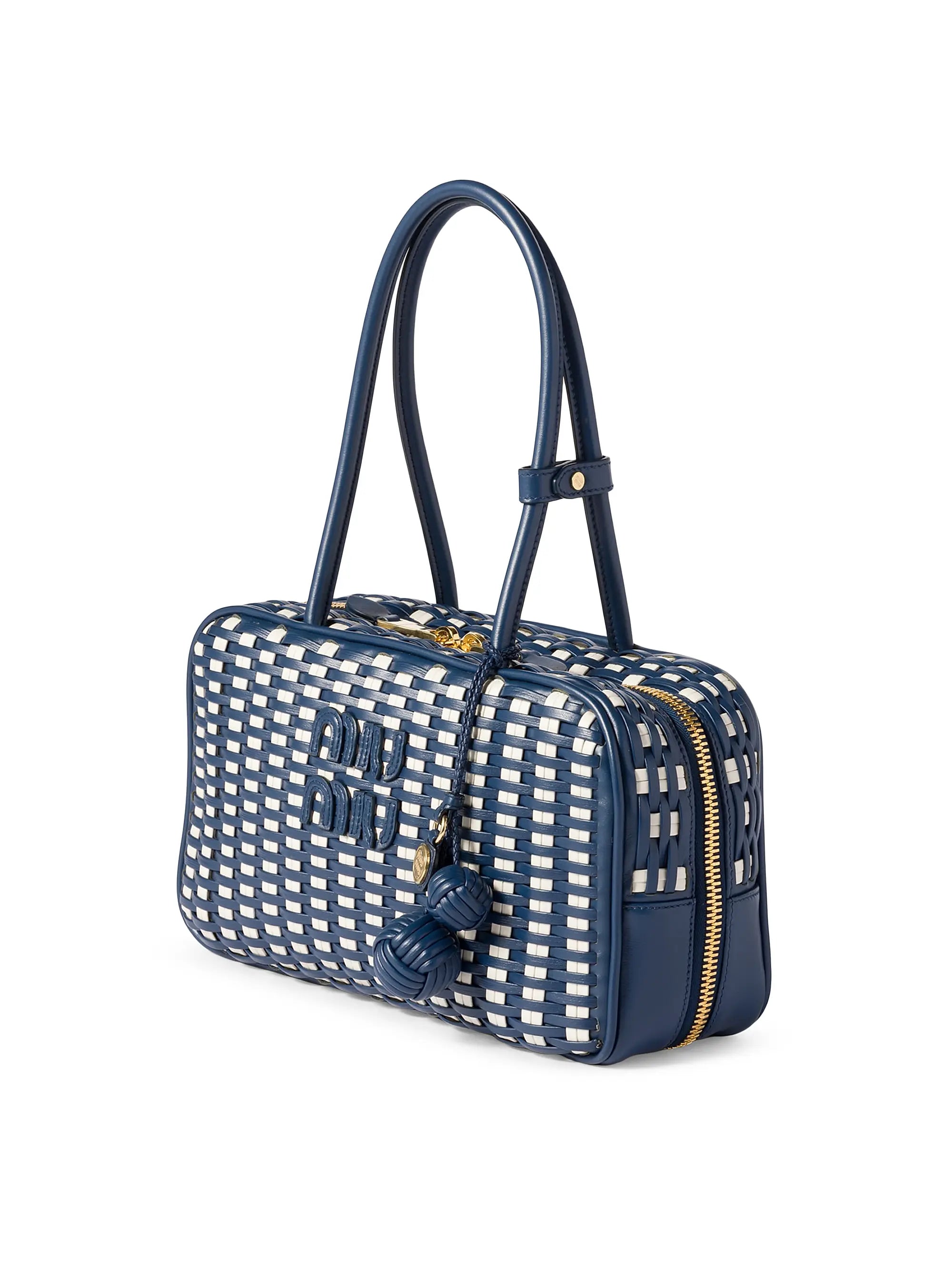 Miu Miu Beau Leather Top Handle Bag