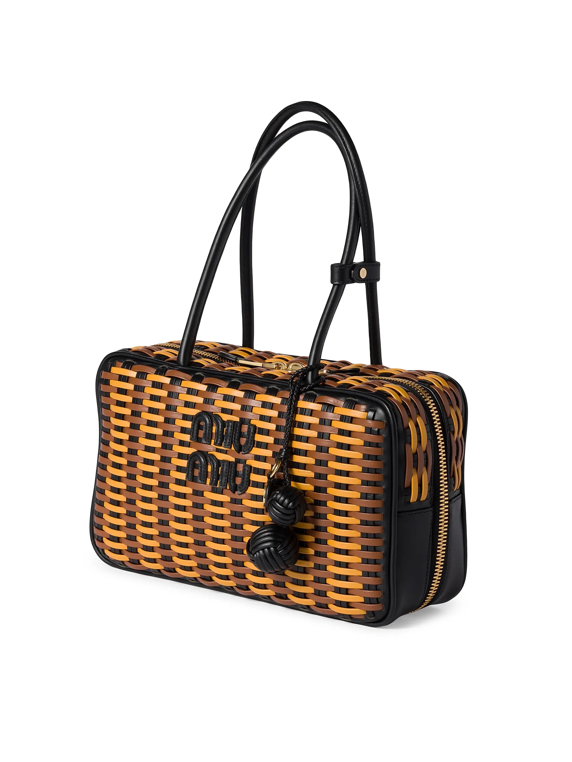 Miu Miu Beau Leather Top Handle Bag