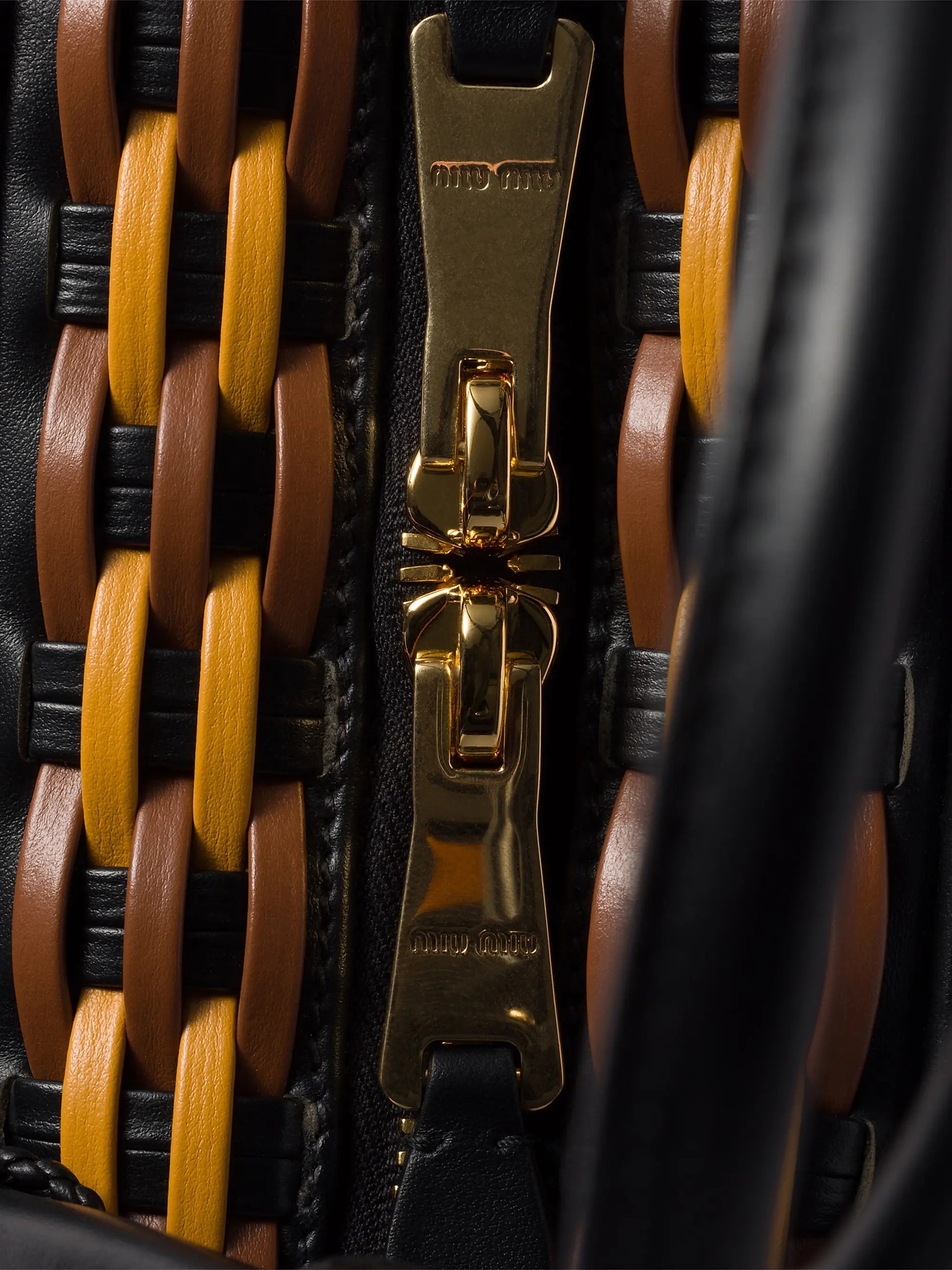 Miu Miu Beau Leather Top Handle Bag